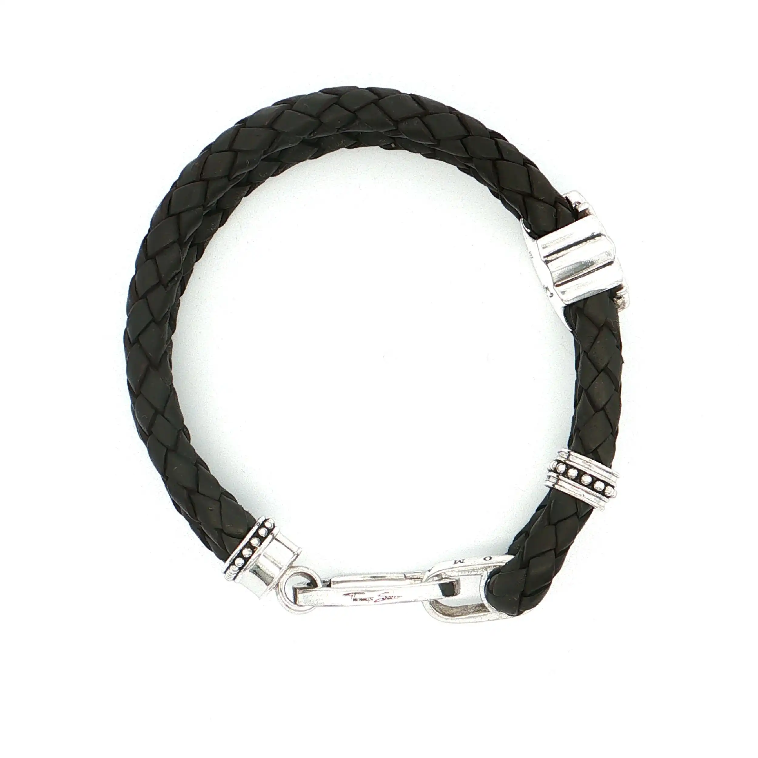Lederarmband mit silbernen Elementen "Thomas Sabo" Lederarmband mit silbernen Elementen "Thomas Sabo"