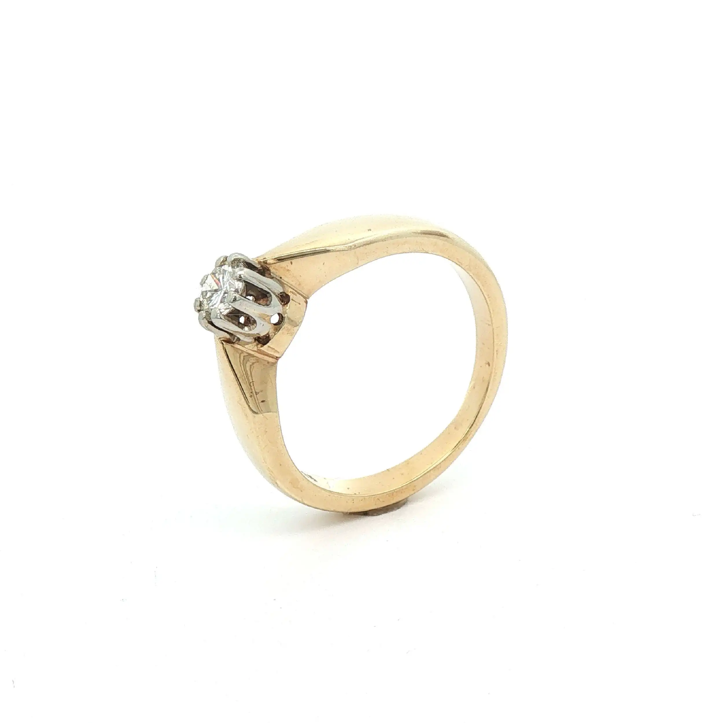Ring Gelbgold mit Brillant Ring Gelbgold mit Brillant