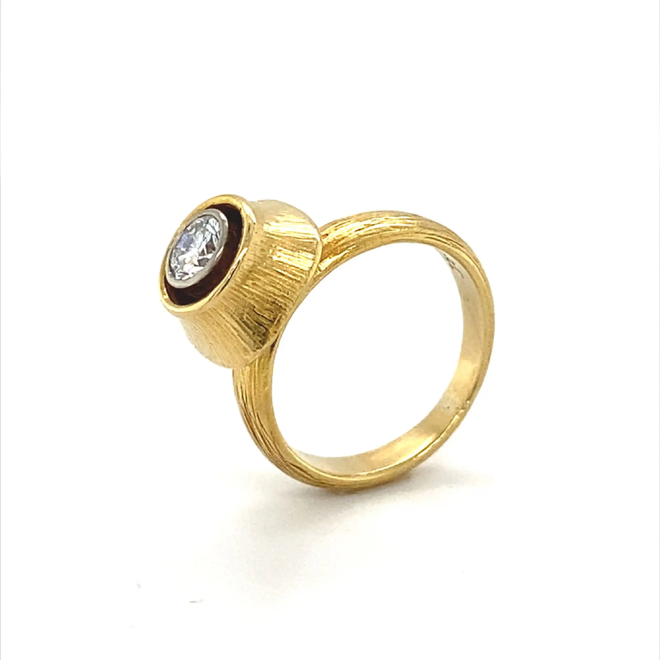 Ring Bicolor mit Brillant Ring Bicolor mit Brillant