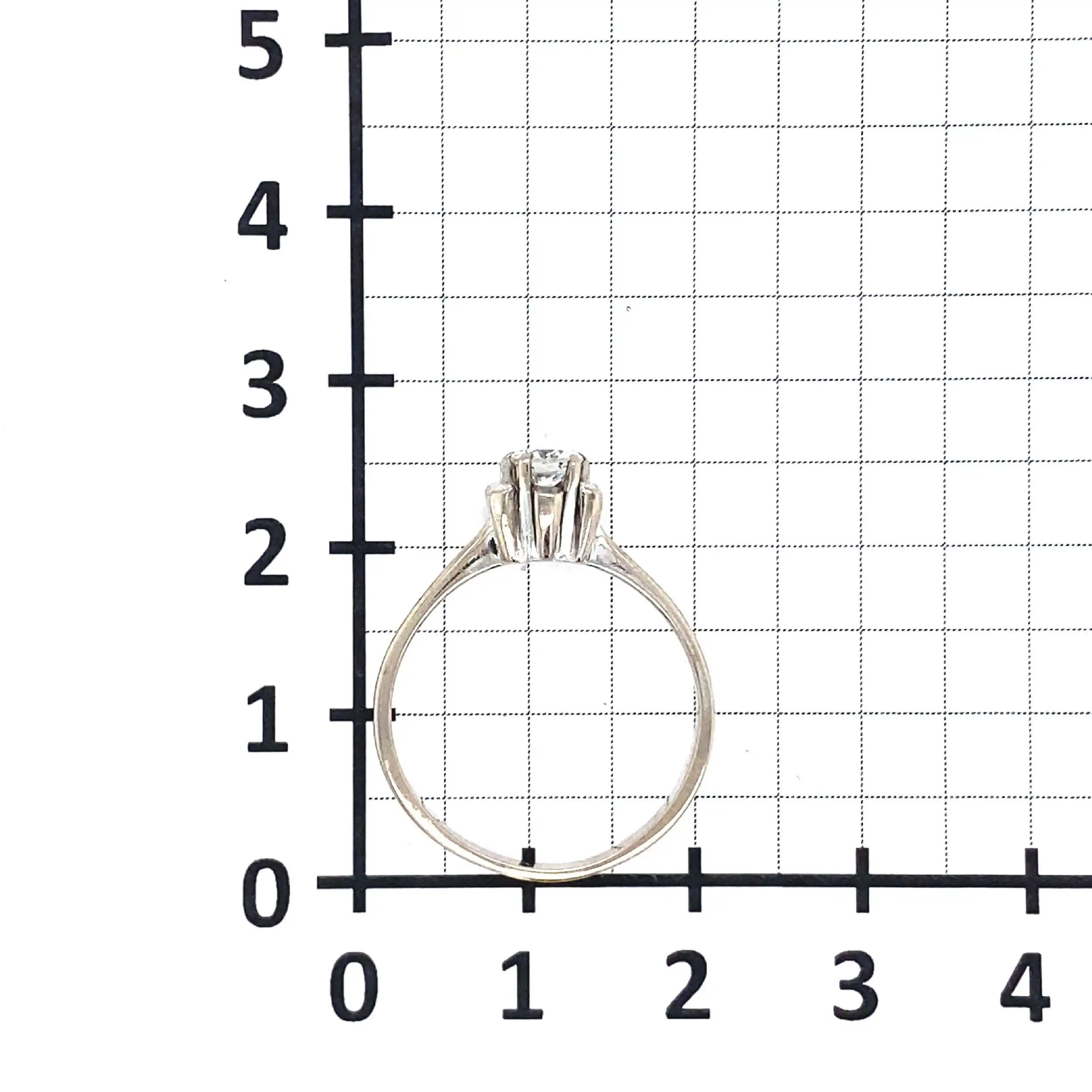 Ring Weißgold mit Brillant Ring Weißgold mit Brillant