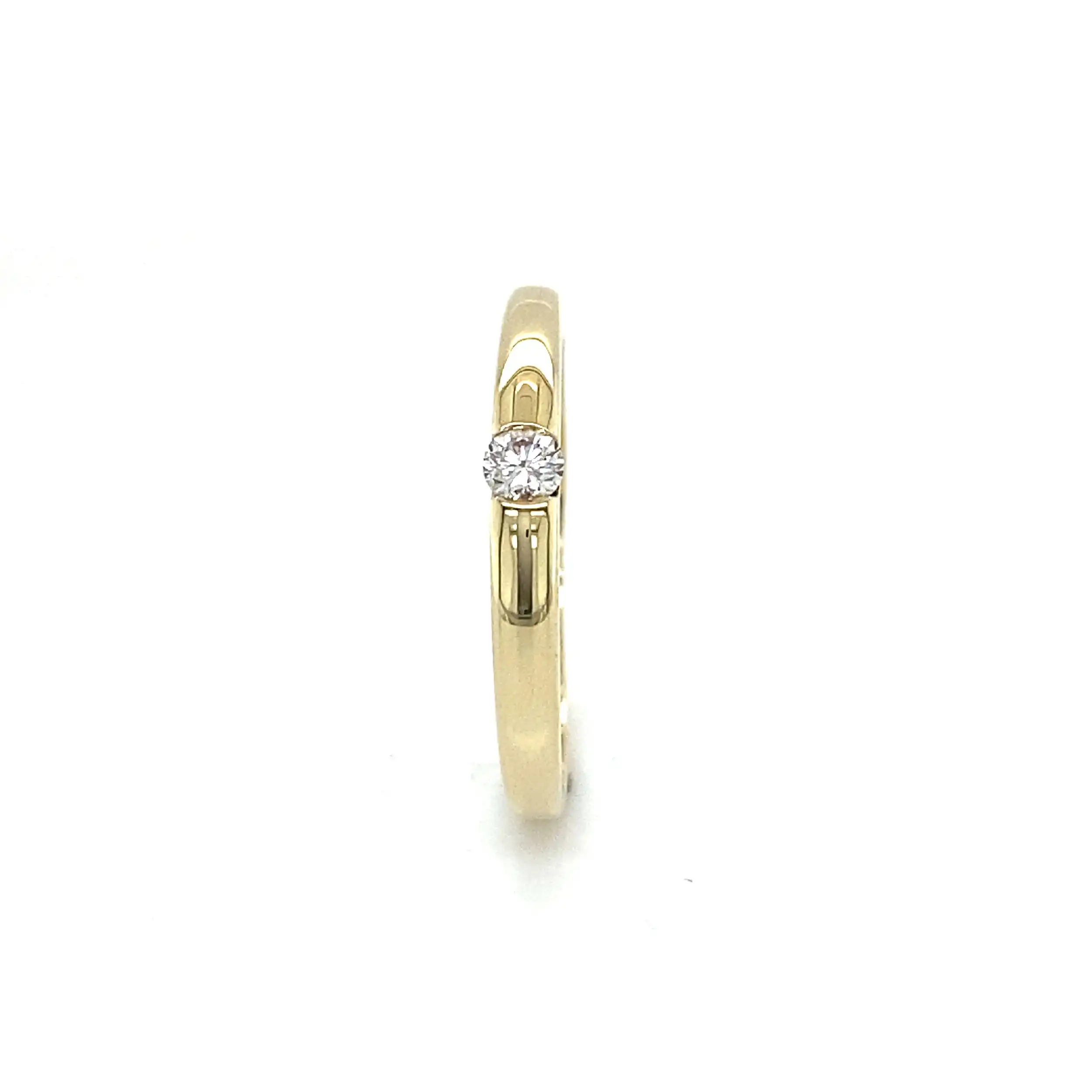 Ring Gelbgold mit Brillant Ring Gelbgold mit Brillant