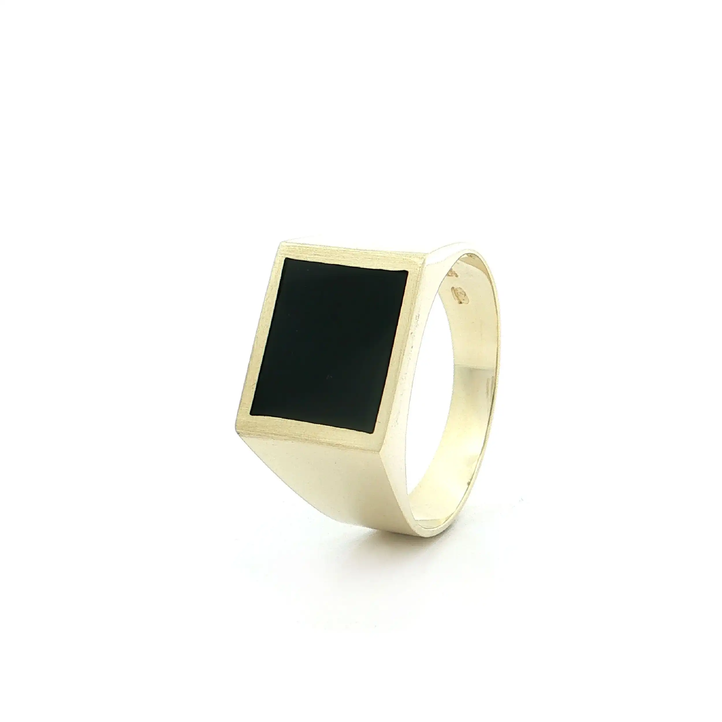 Ring Gelbgold mit Onyx