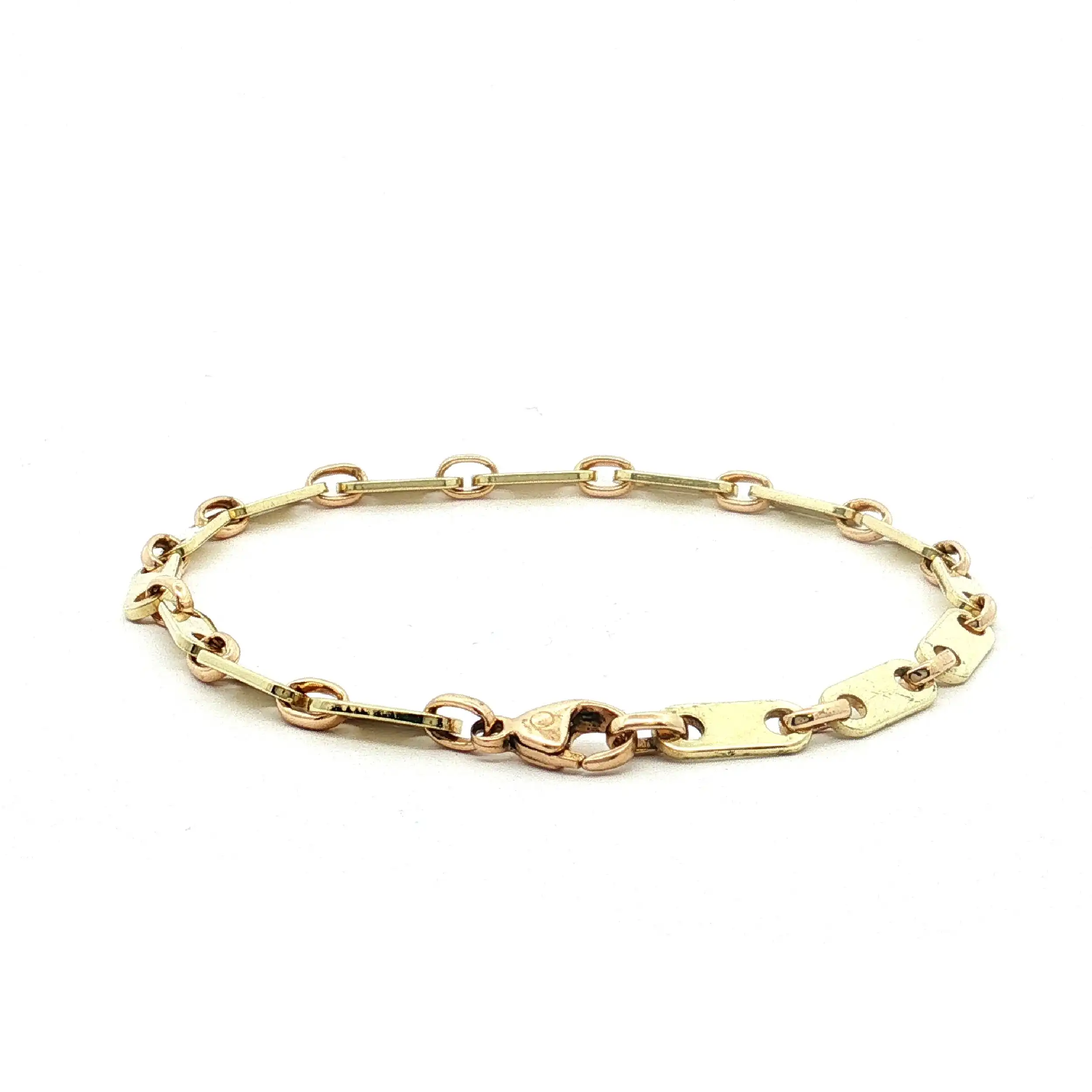 Plattenarmband Gelbgold