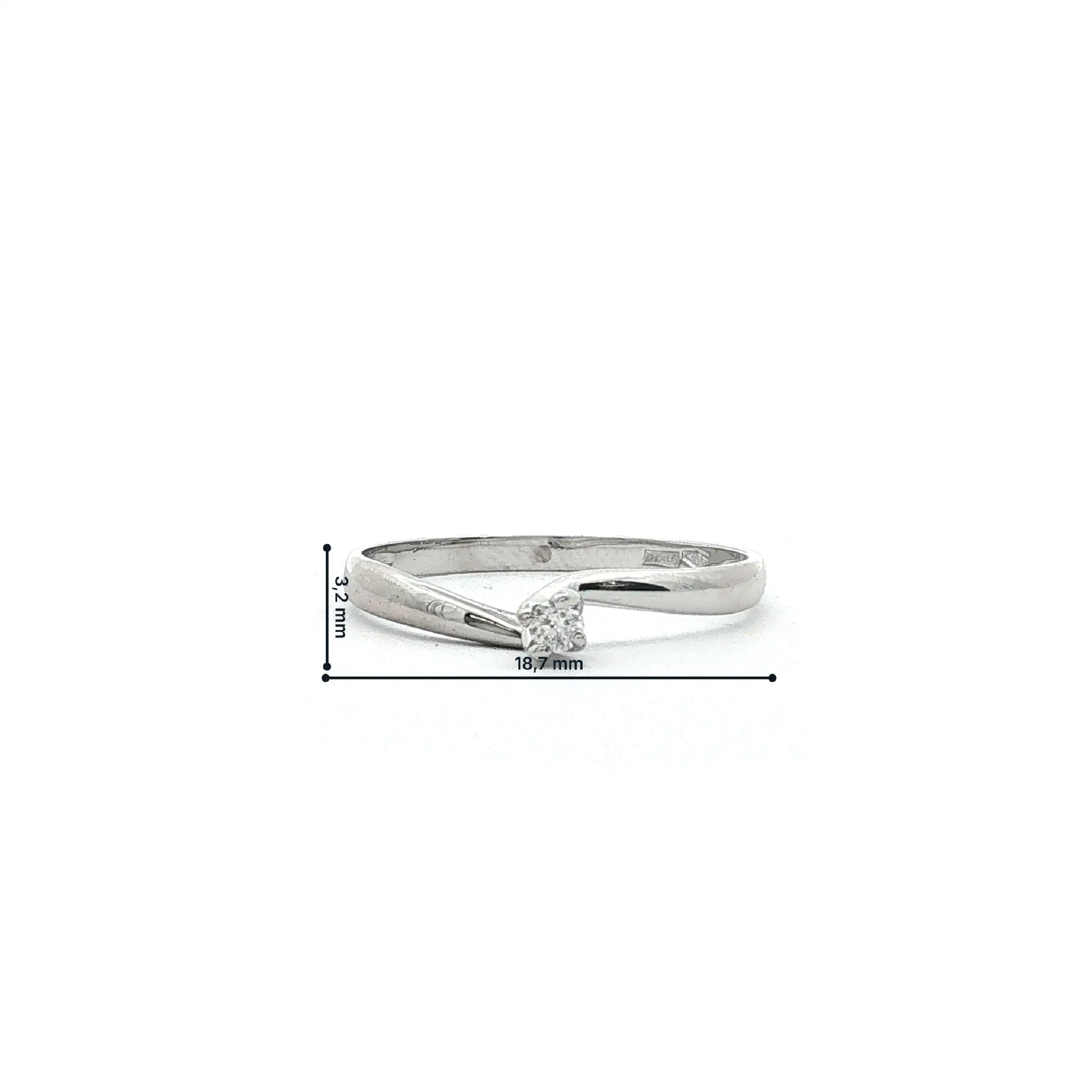 Ring Weißgold mit Brillant Solitär Ring Weißgold mit Brillant Solitär