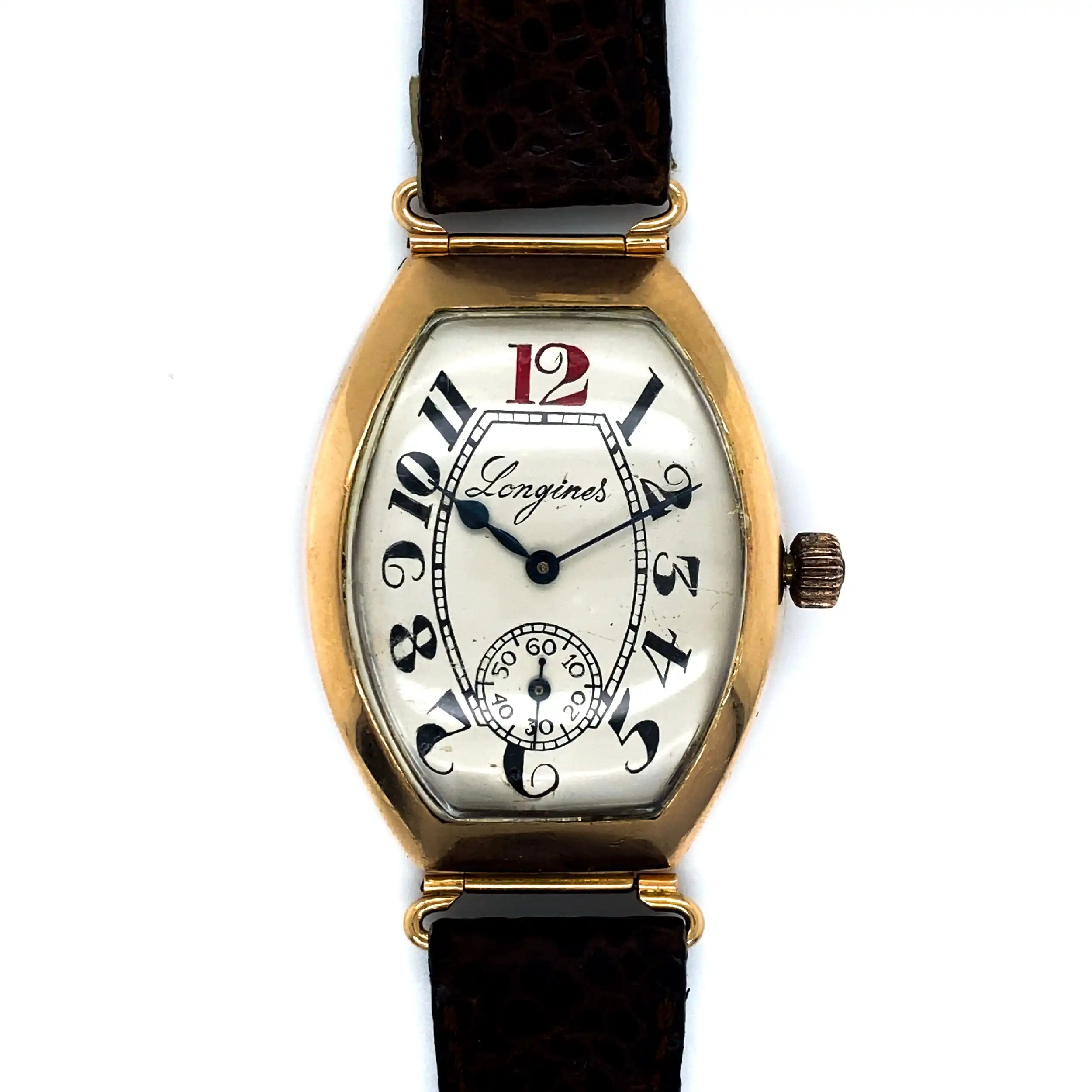 Herrenuhr Longines Tonneau von 1916 mit Auszug aus den Archiven - Vintage Uhr Herrenuhr Longines Tonneau von 1916 mit Auszug aus den Archiven - Vintage Uhr