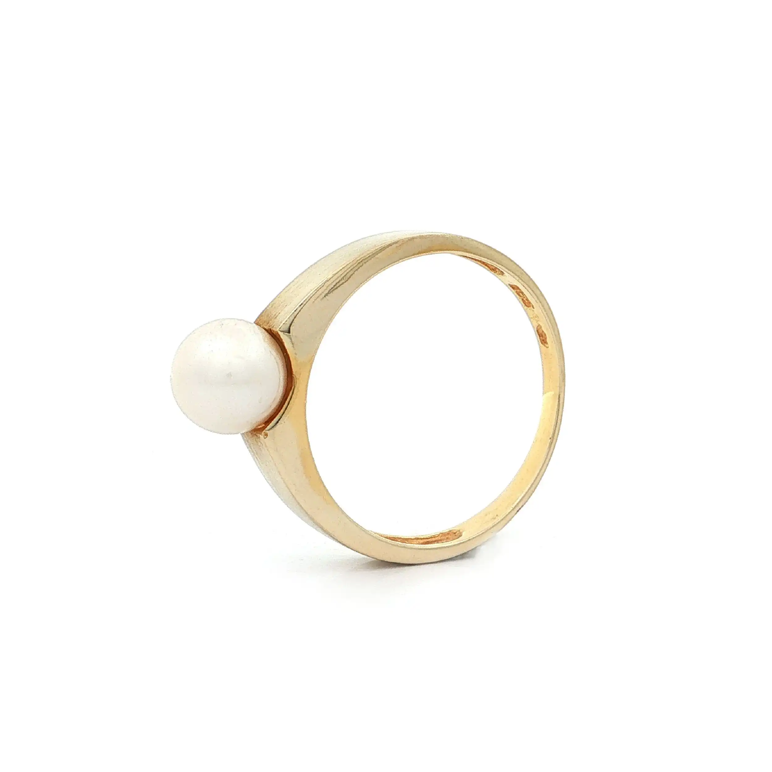 Ring Gelbgold mit Perle