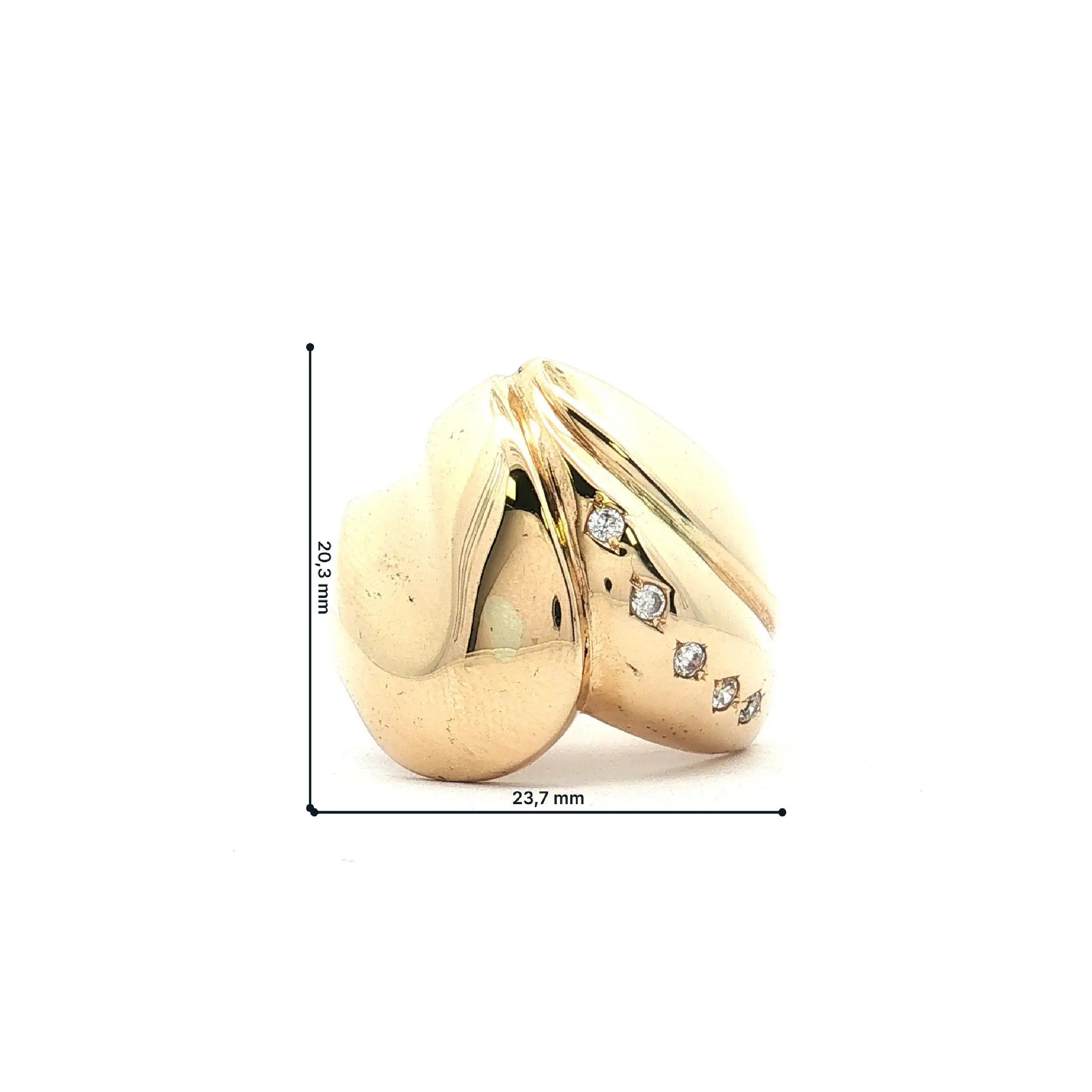 Ring Gelbgold mit Zirkonia