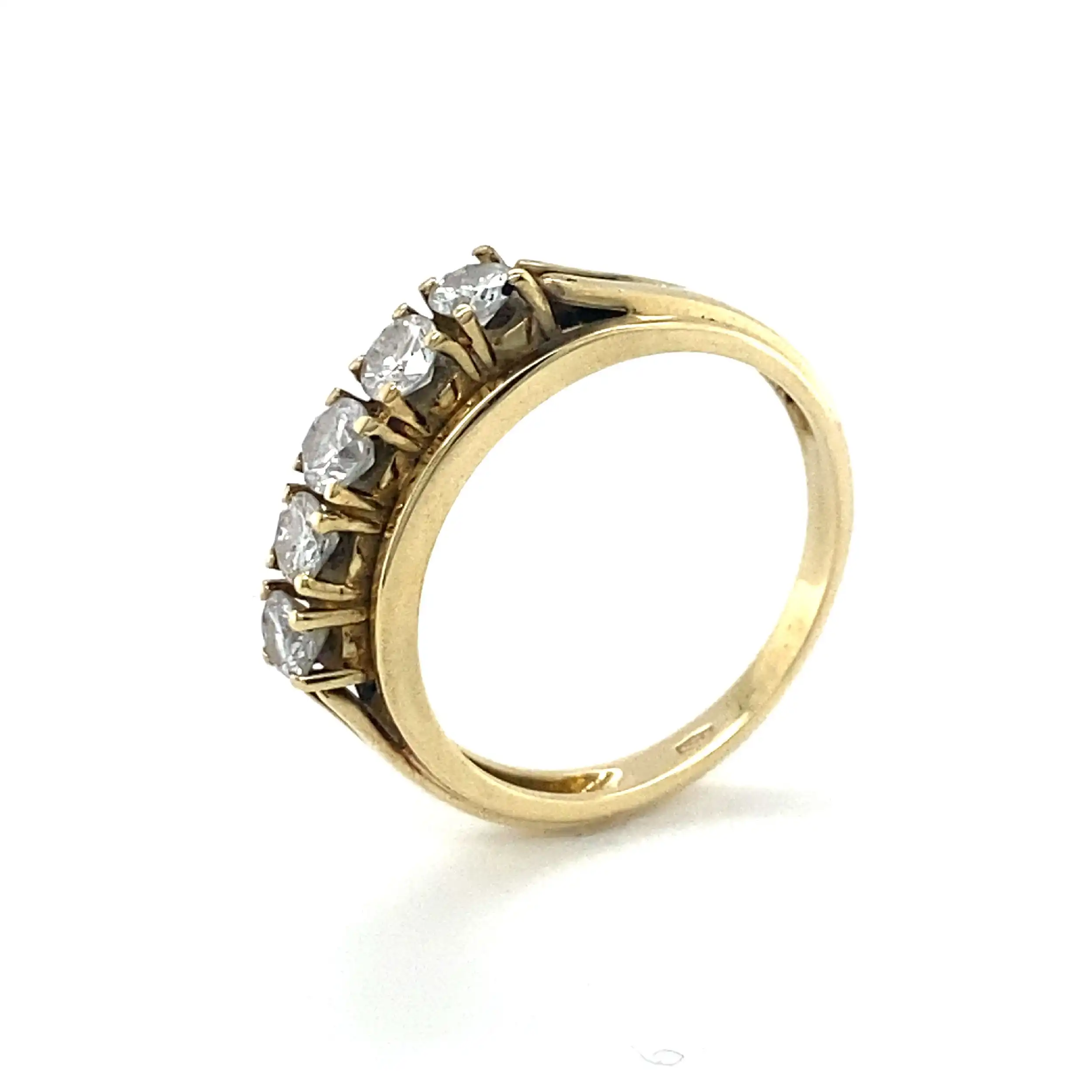 Ring Gelbgold mit 5 Brillanten Ring Gelbgold mit 5 Brillanten