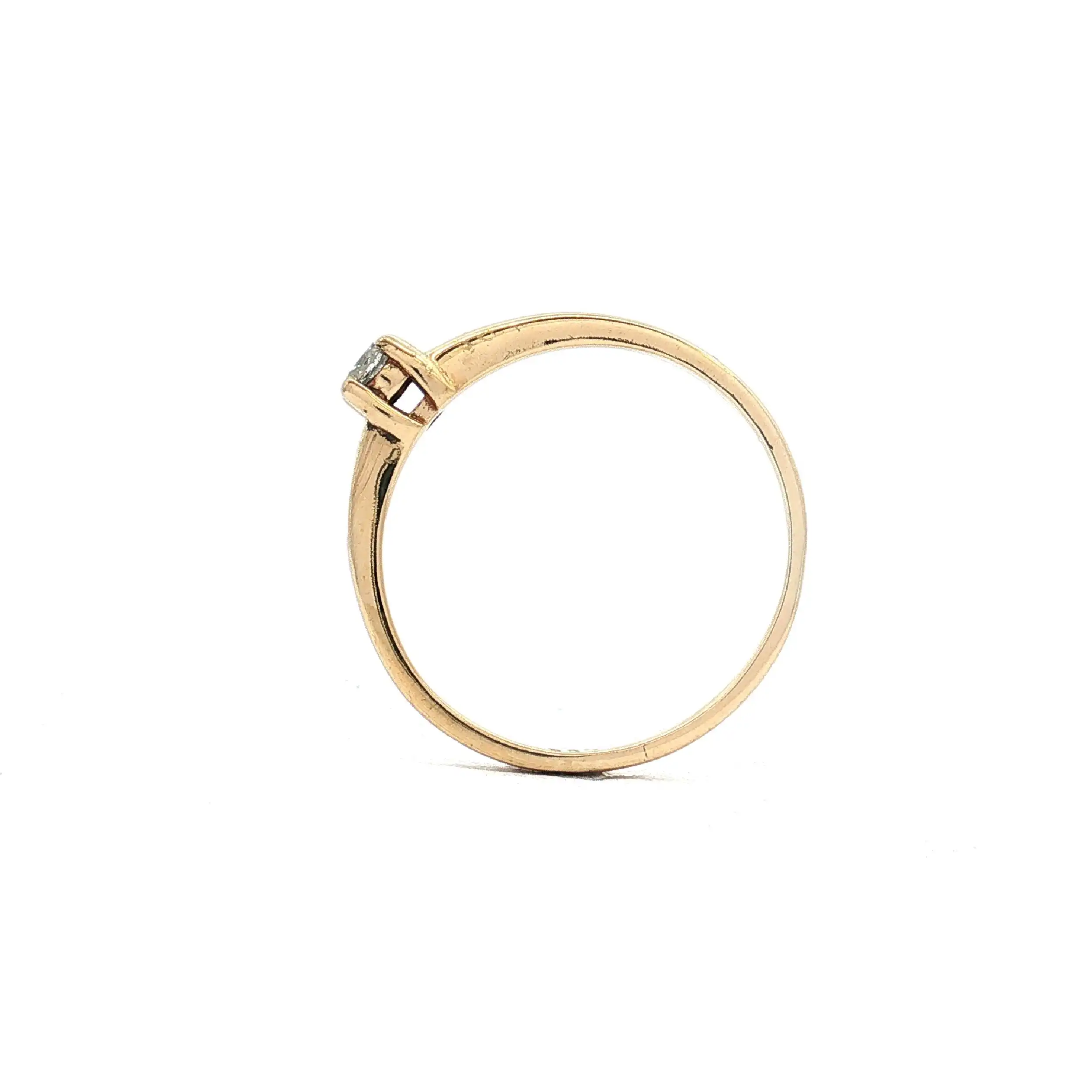 Ring Gelbgold mit Brillant Ring Gelbgold mit Brillant