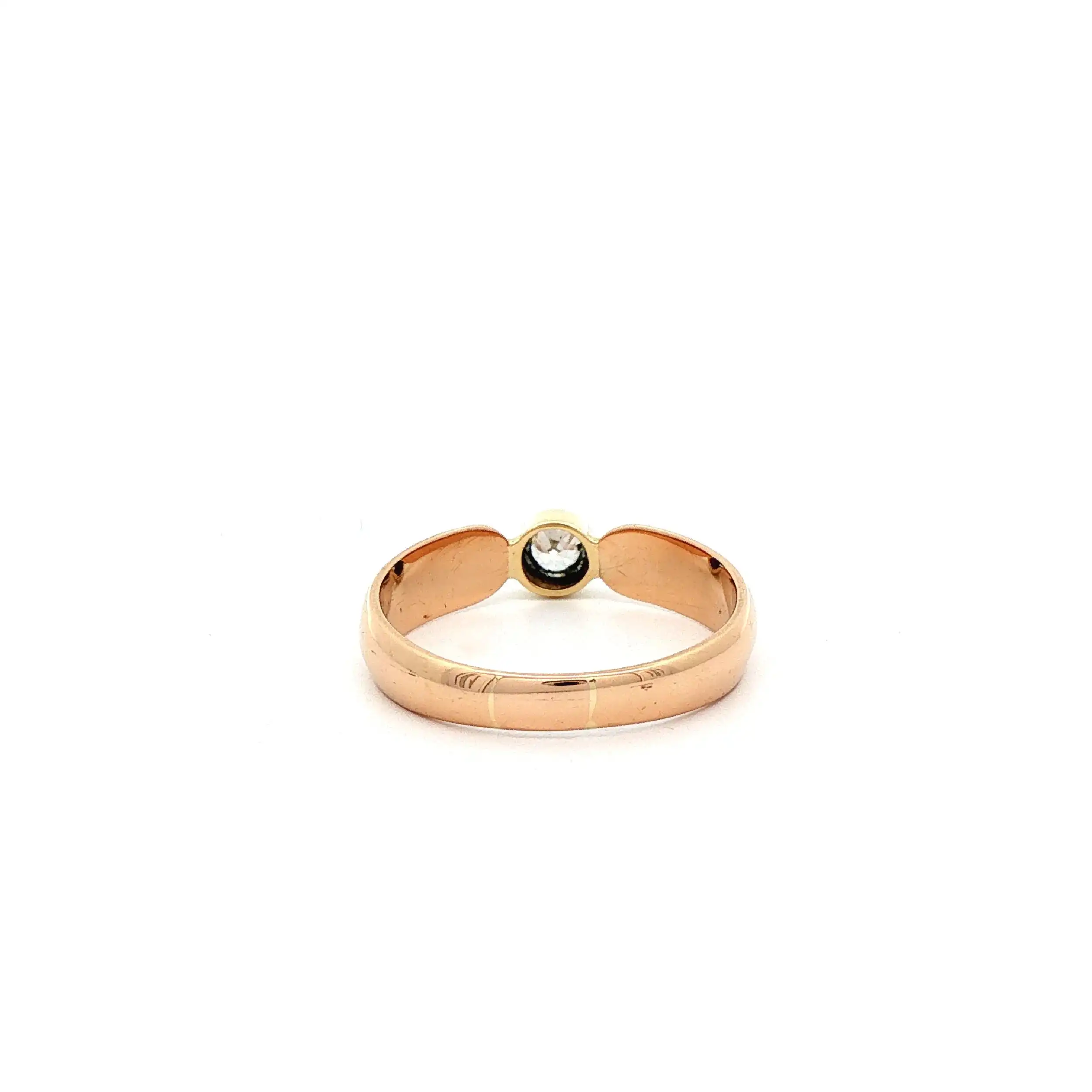 Ring Gelbgold mit Diamant