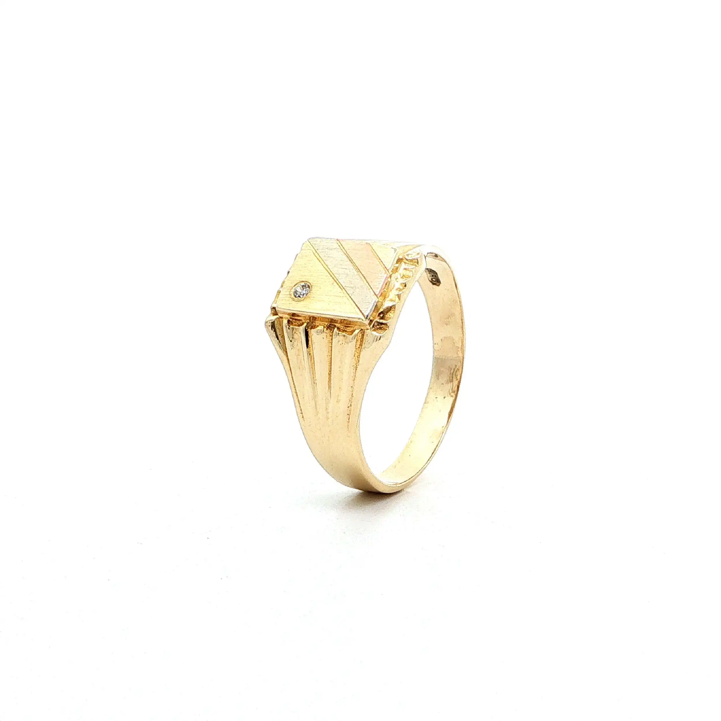 Ring Tricolor mit Zirkonia