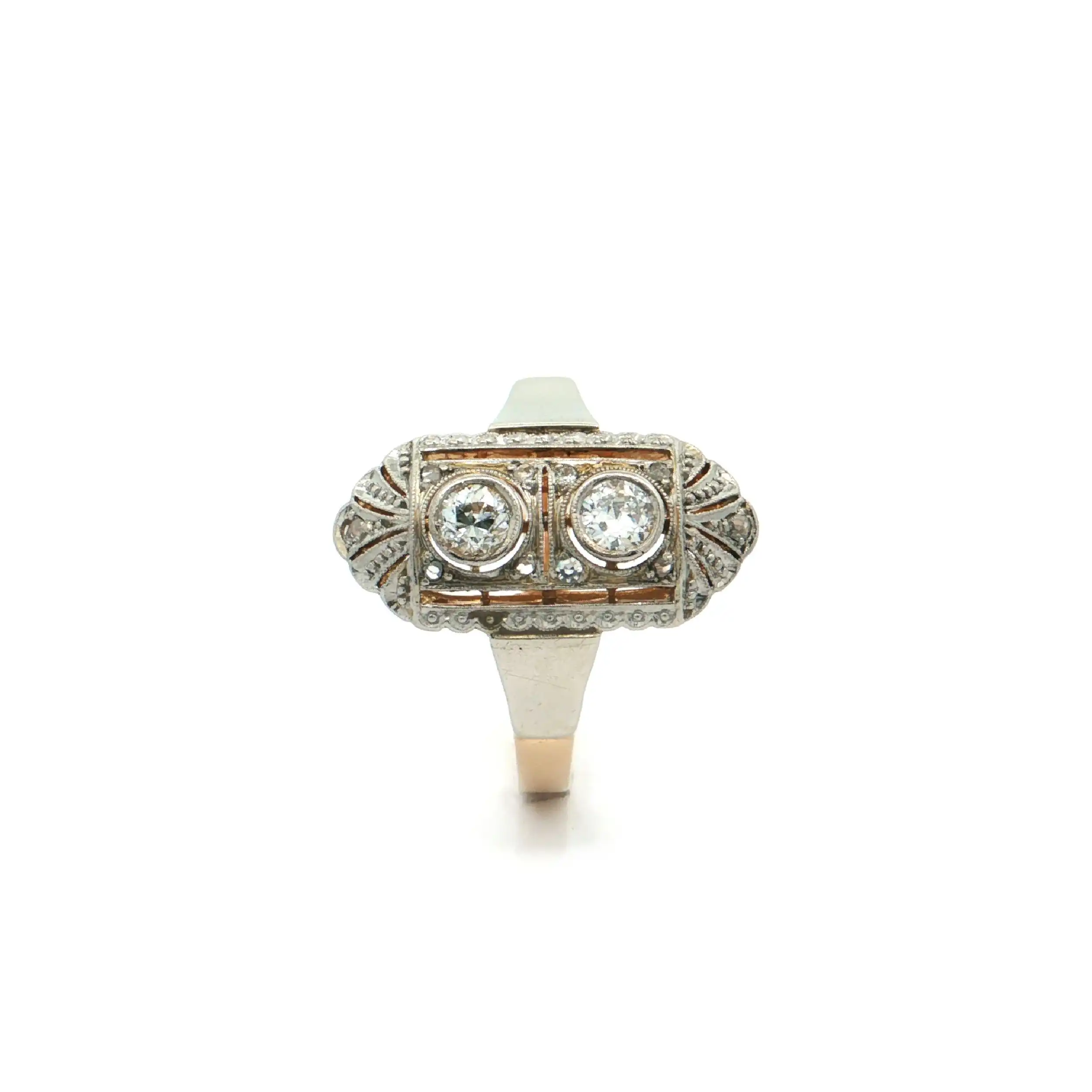 Ring Bicolor mit Diamanten Ring Bicolor mit Diamanten