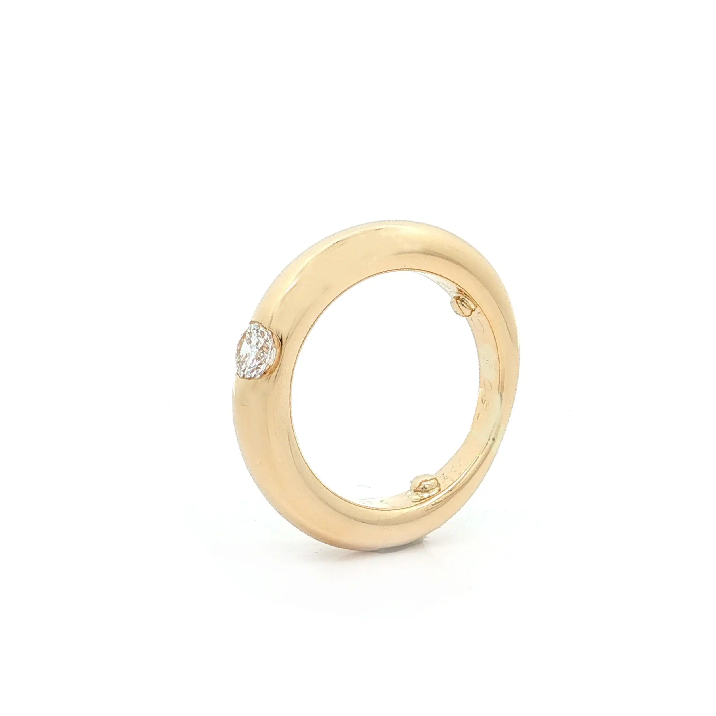 Ring Gelbgold mit Brillant "Cartier" graviert mit 0,25ct