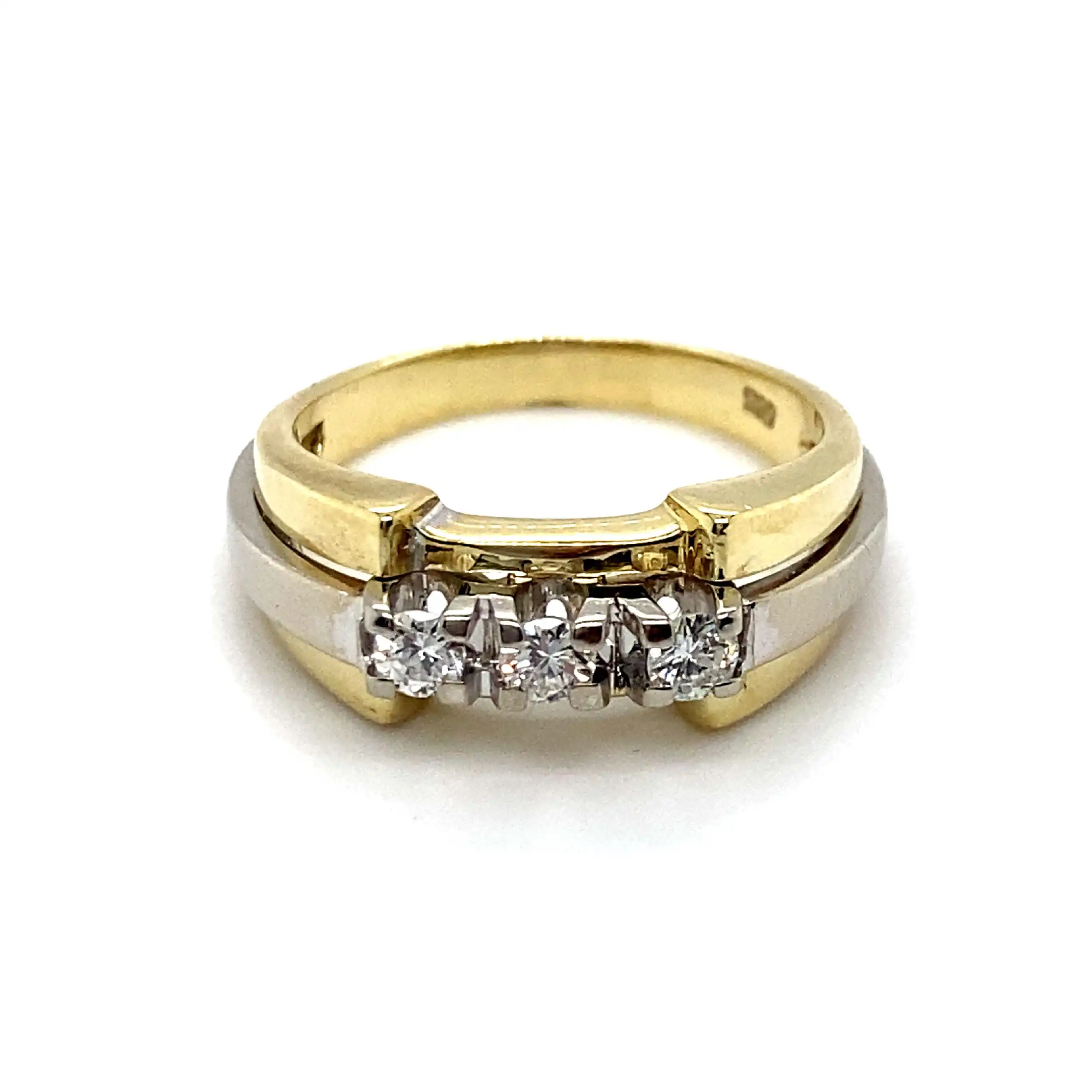 Ring Bicolor mit Brillanten Ring Bicolor mit Brillanten