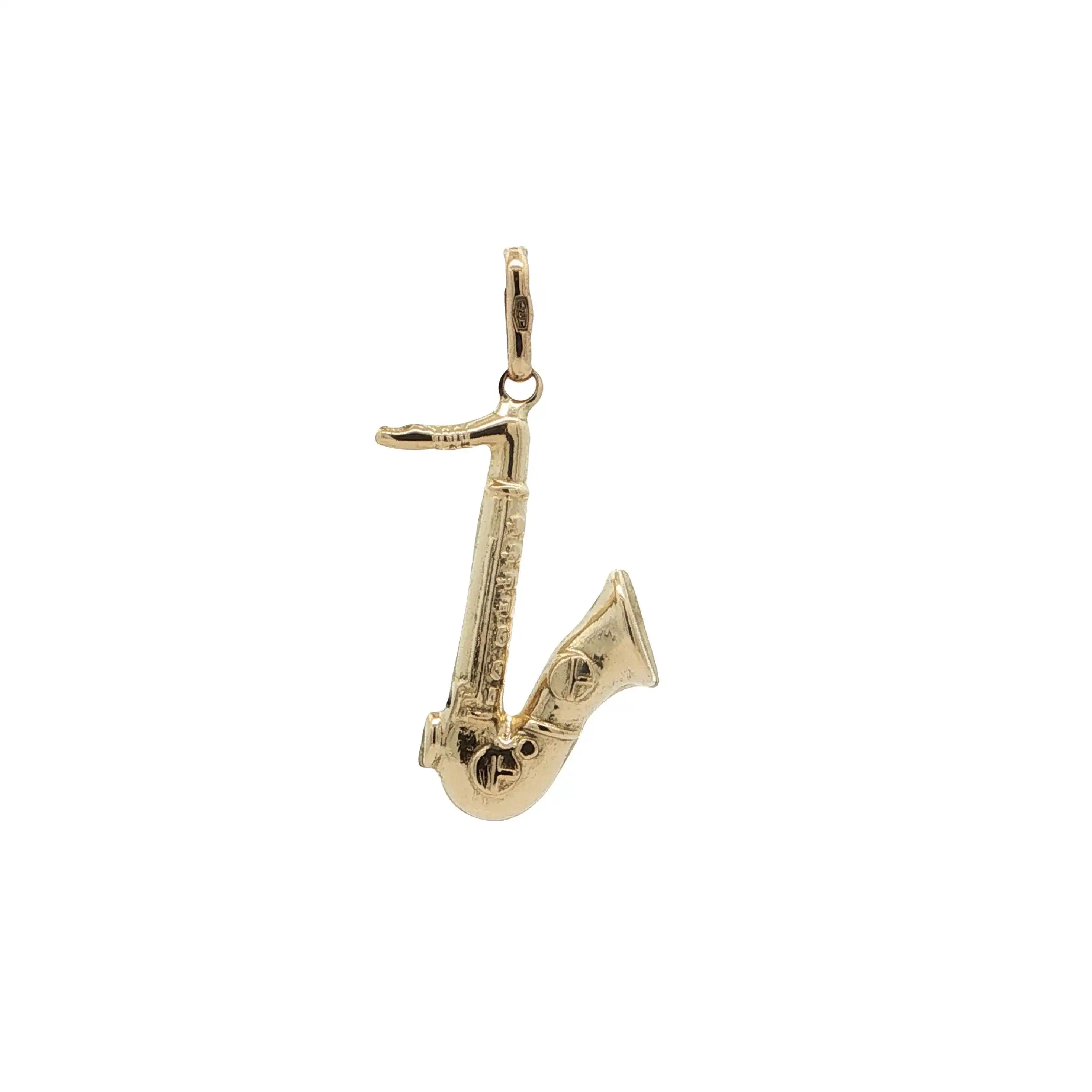 Anhänger Gelbgold Saxophon hohl Anhänger Gelbgold Saxophon hohl