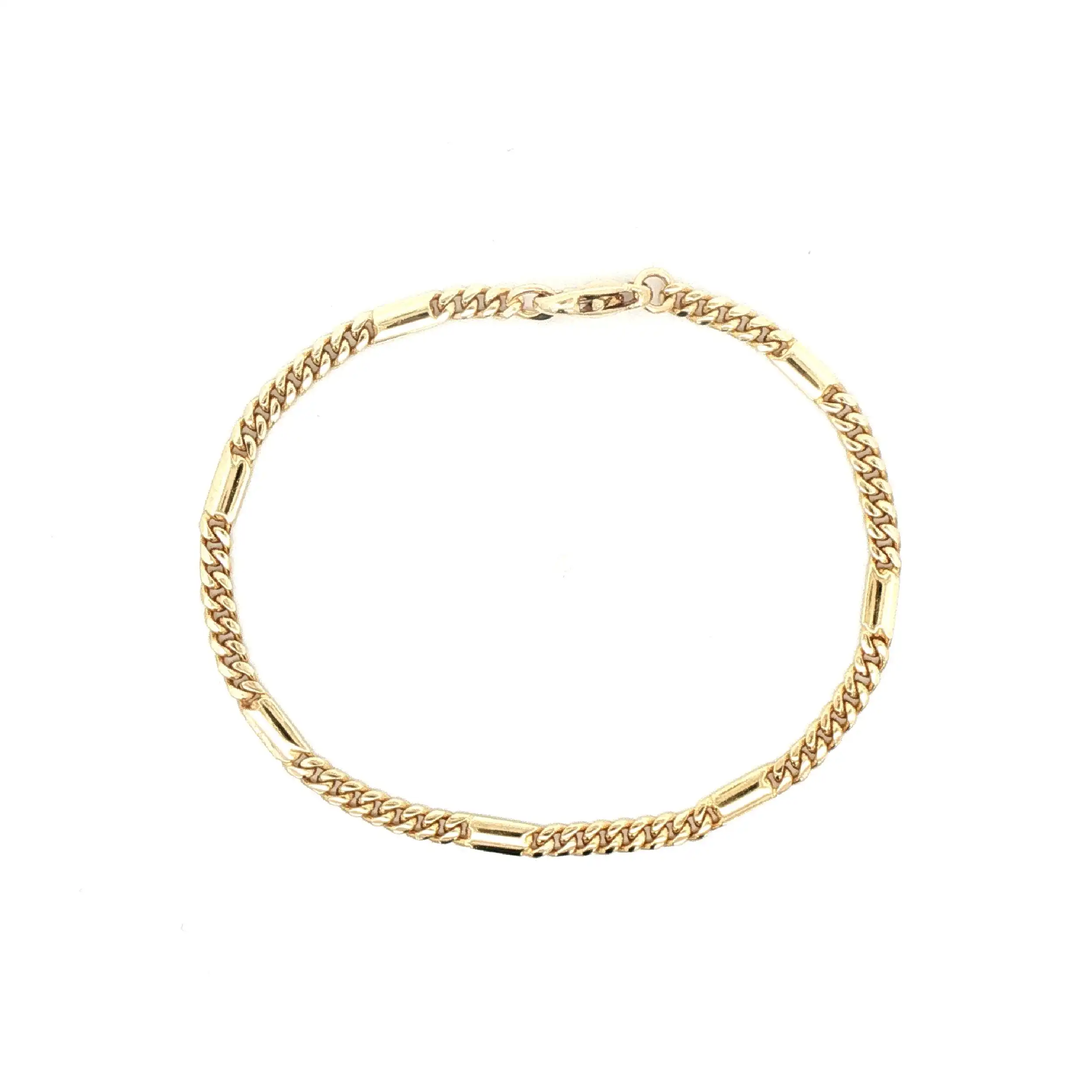Panzerarmband Gelbgold mit Platten Panzerarmband Gelbgold mit Platten