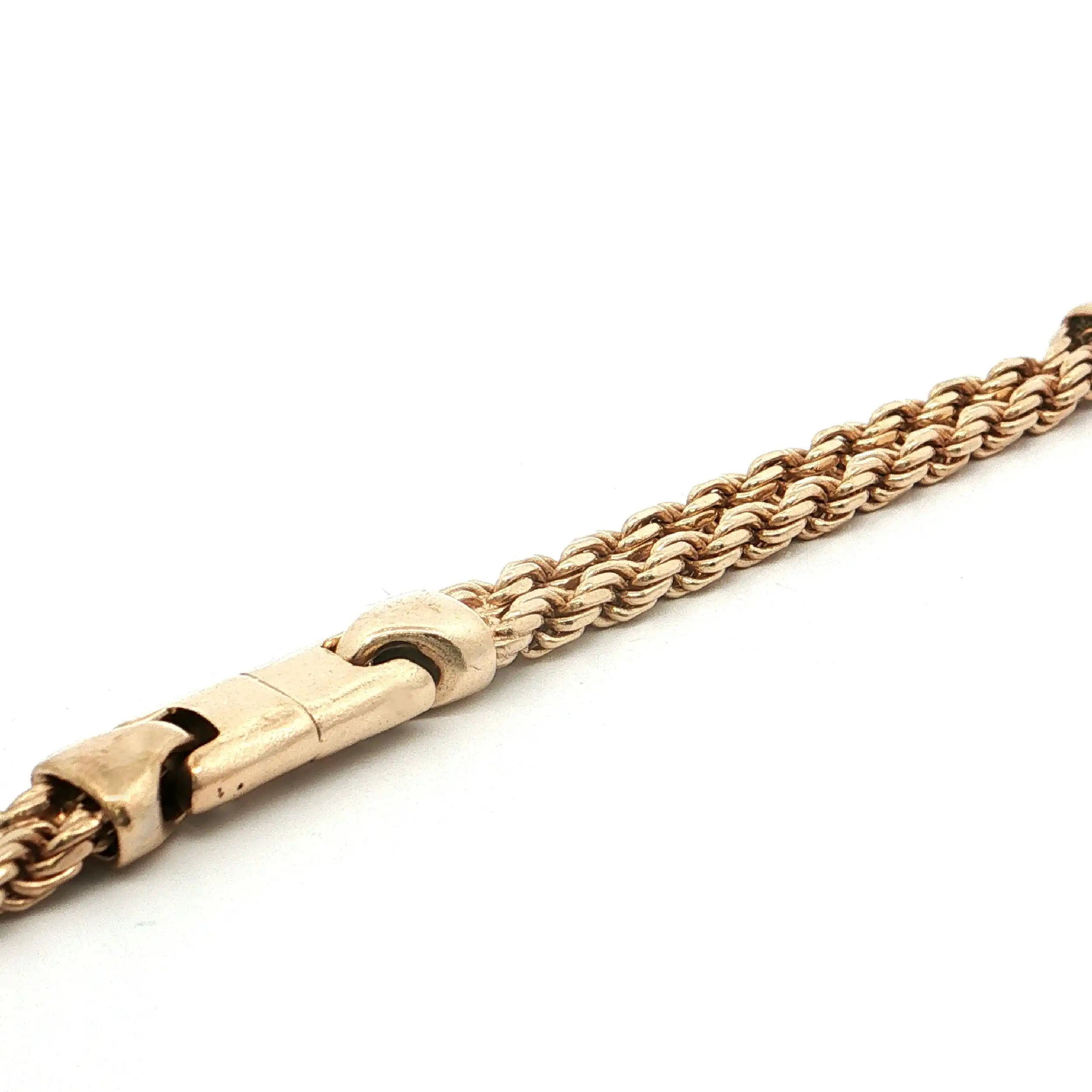 Kordelarmband doppelreihig Silber vergoldet Kordelarmband doppelreihig Silber vergoldet