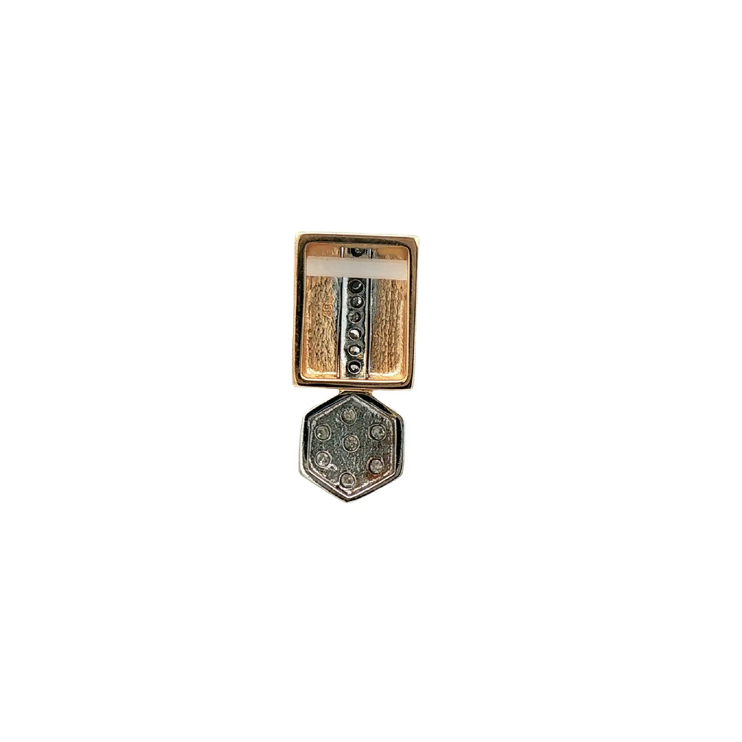Anhänger Bicolor mit Brillanten und Diamanten Anhänger Bicolor mit Brillanten und Diamanten
