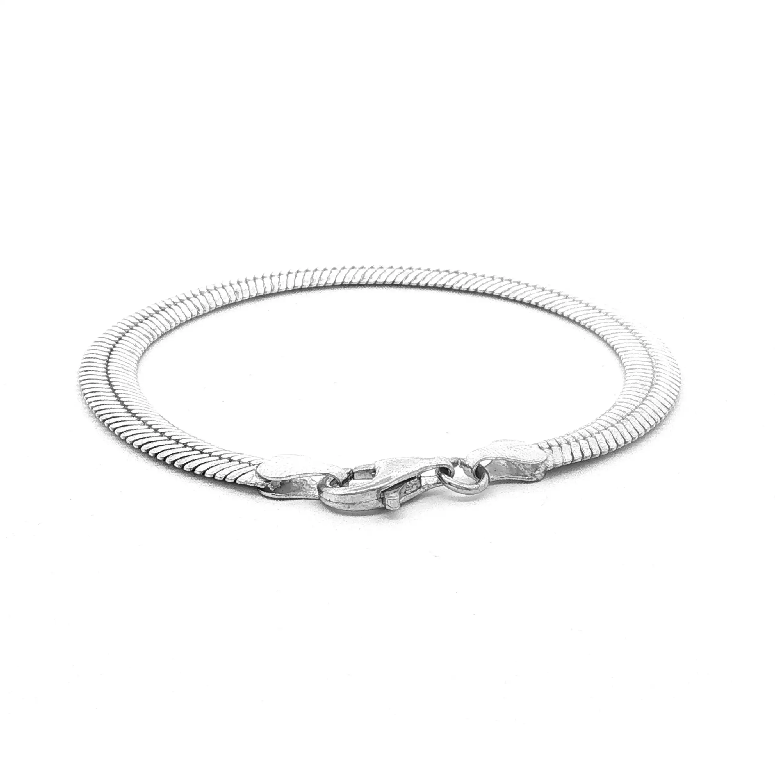 Schlangenarmband flach Silber Schlangenarmband flach Silber
