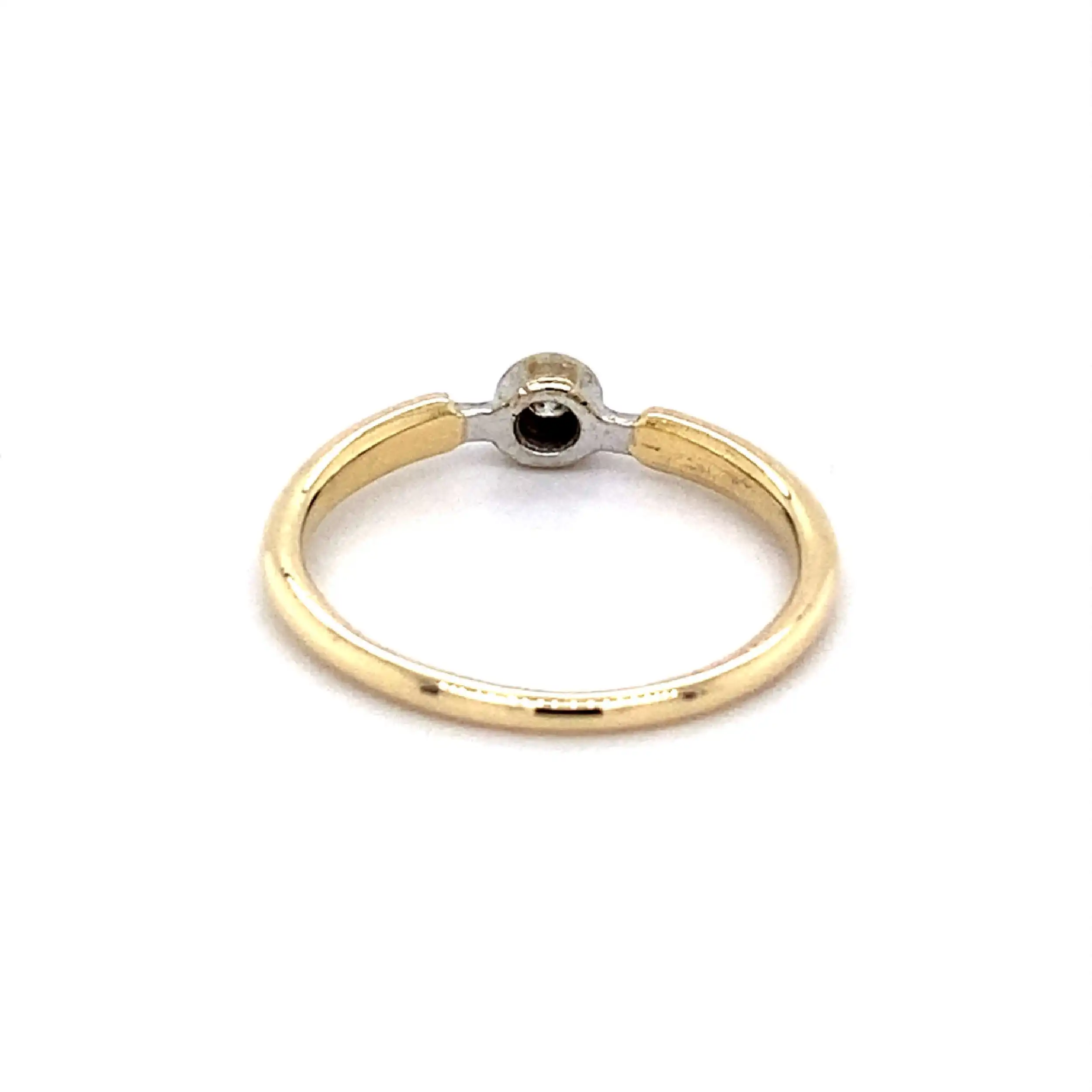 Ring Bicolor mit Brillant Ring Bicolor mit Brillant