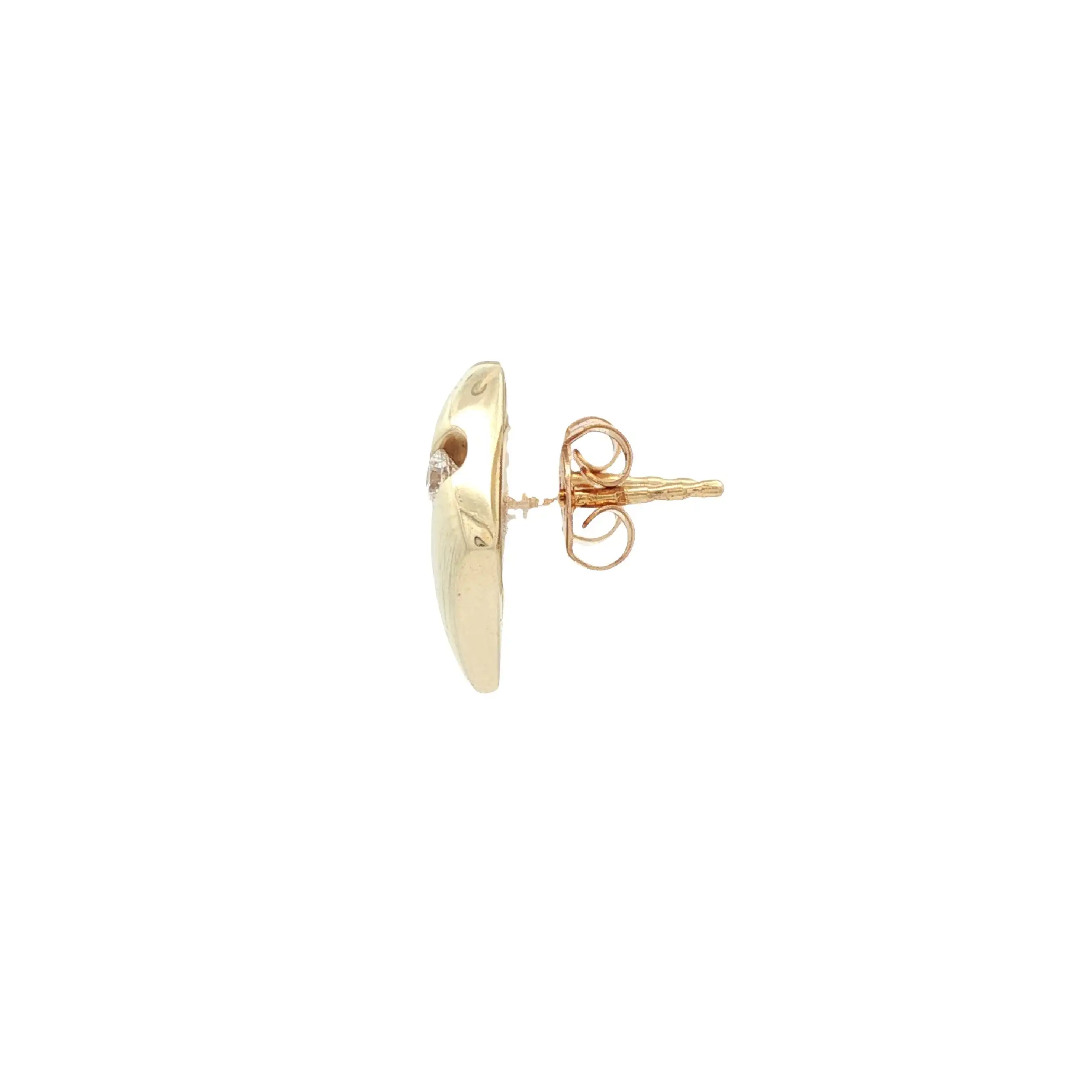 Ohrstecker Gelbgold mit Zirkonia