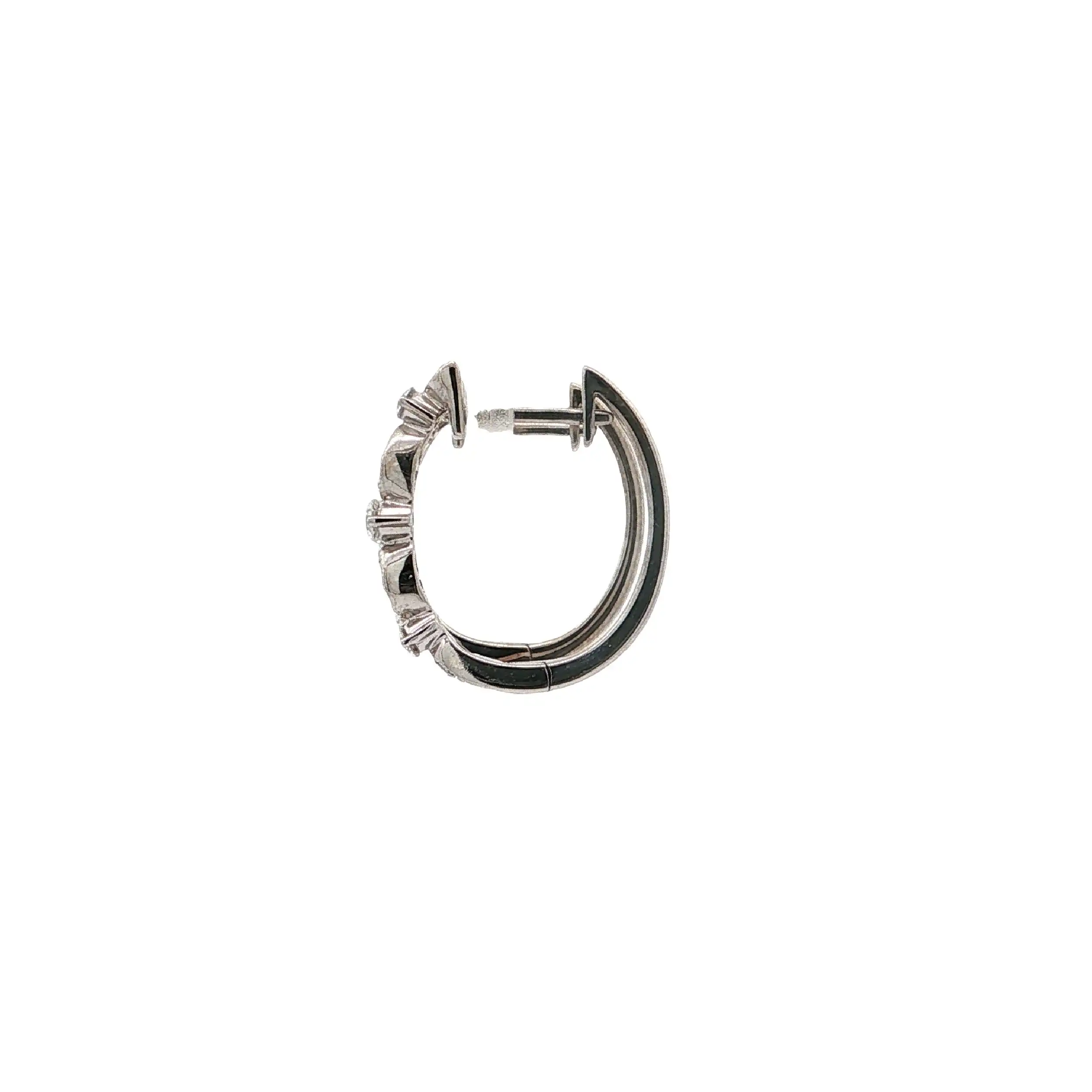 Creolen Weißgold mit Brillanten 0,27ct. TW/VSI