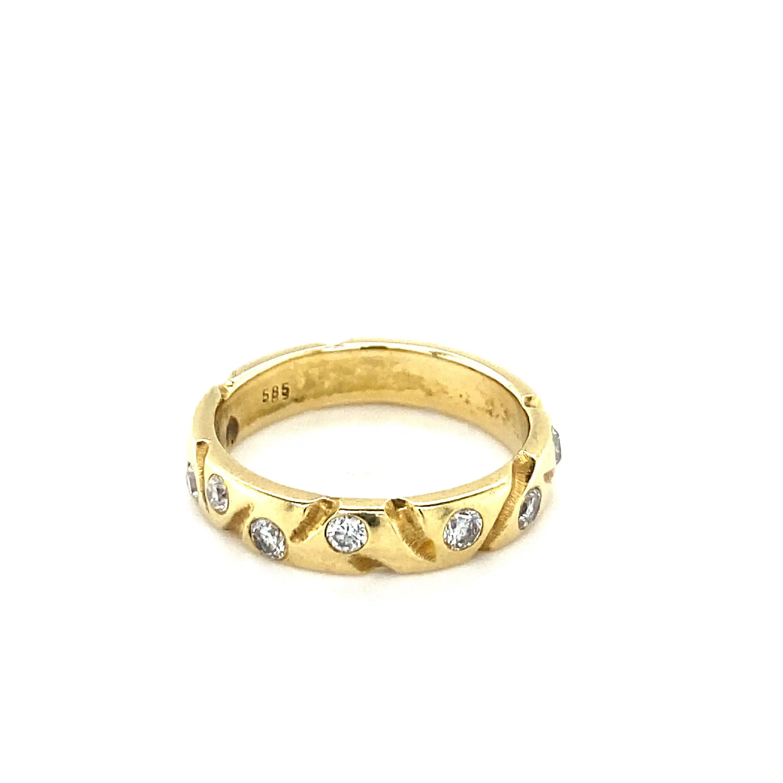 Ring Gelbgold mit Brillanten