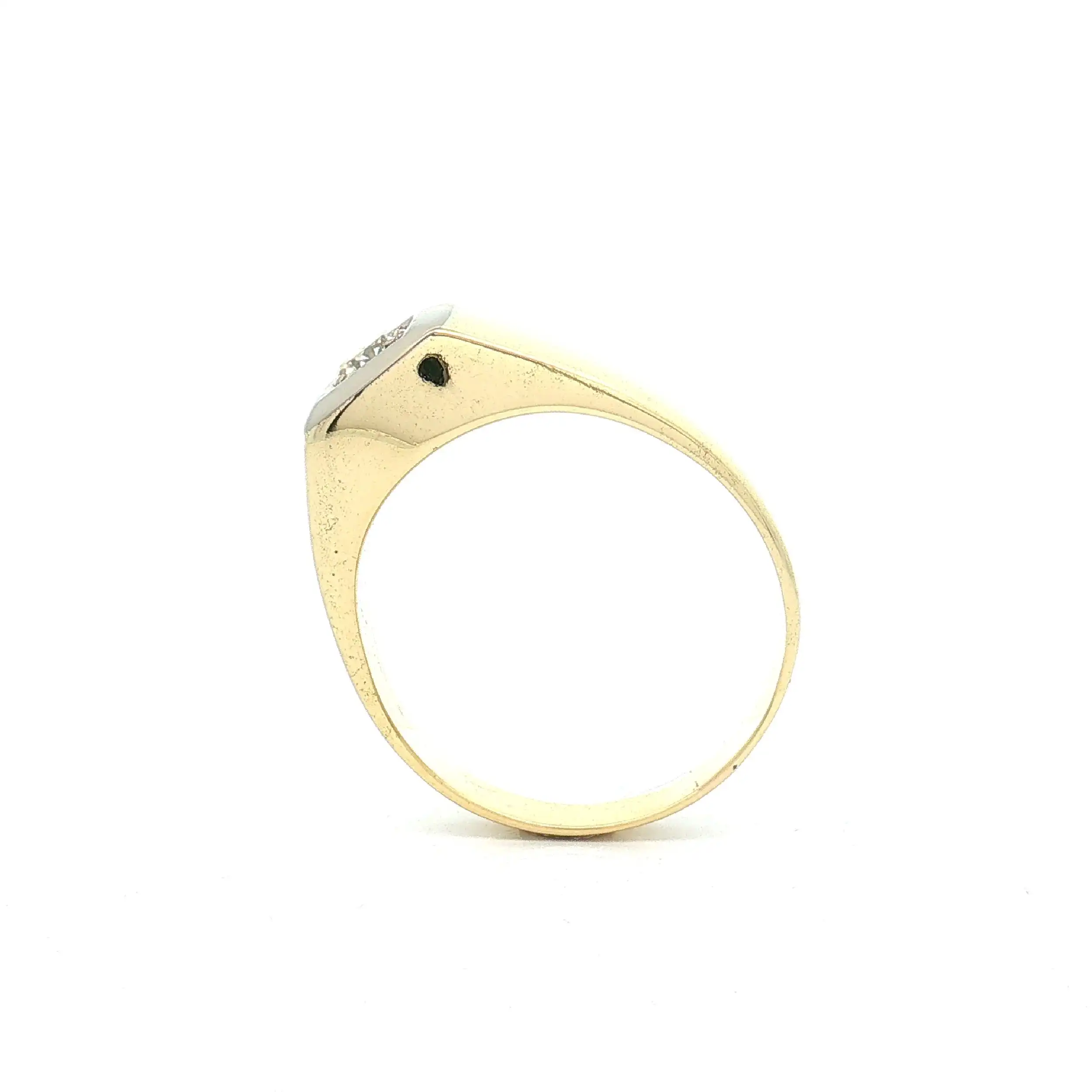 Ring Bicolor mit Solitär Brillanten
