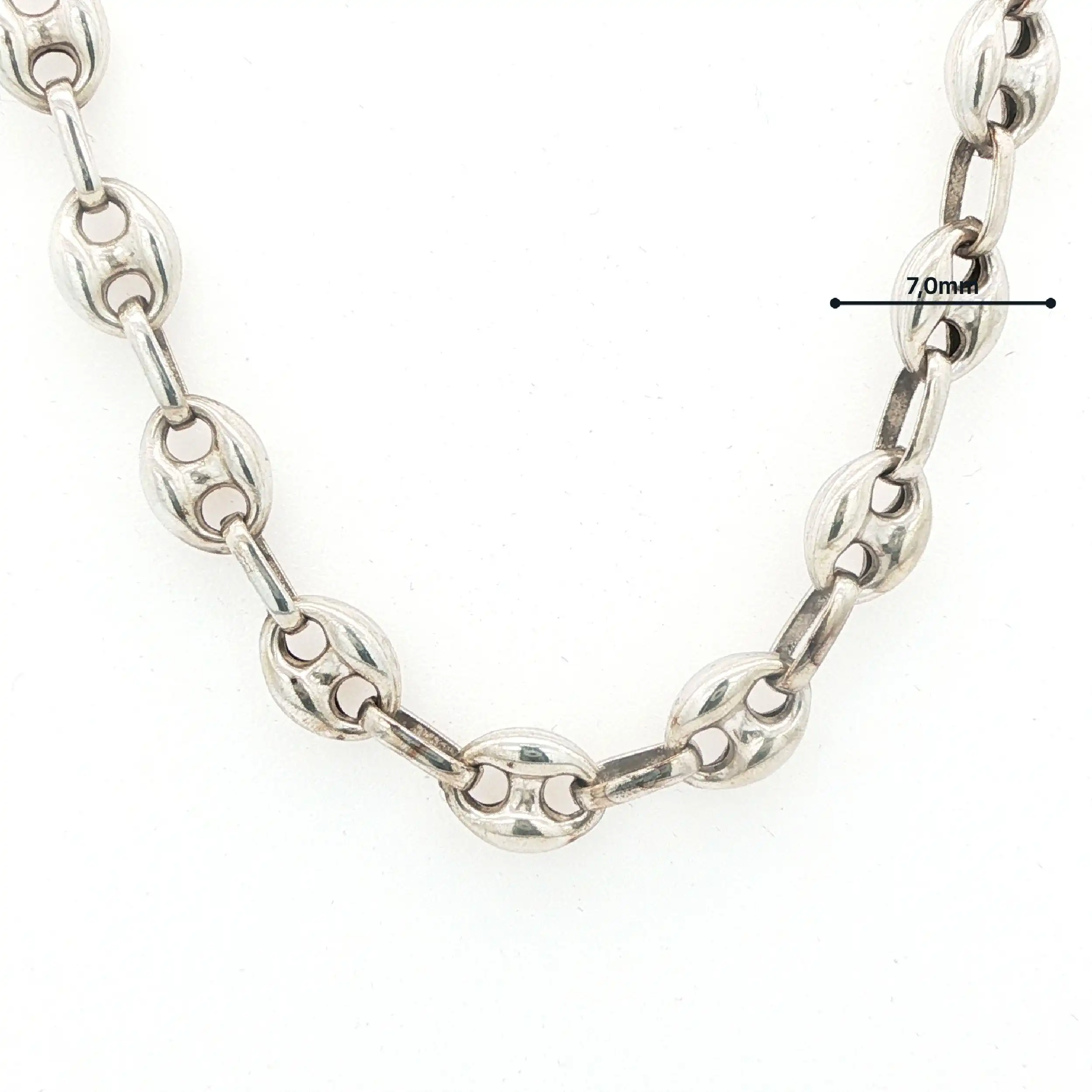 Bohnenkette Silber