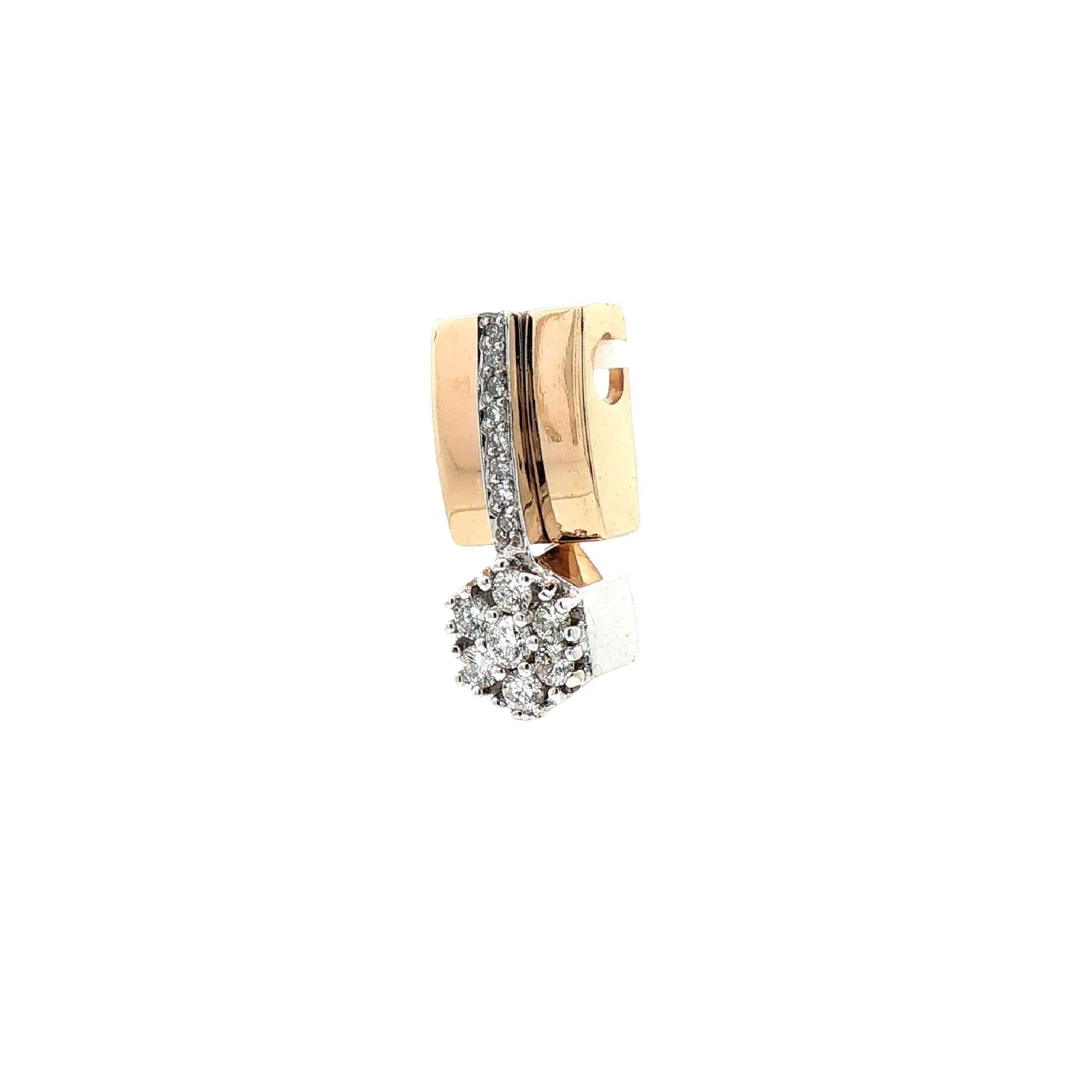 Anhänger Bicolor mit Brillanten und Diamanten
