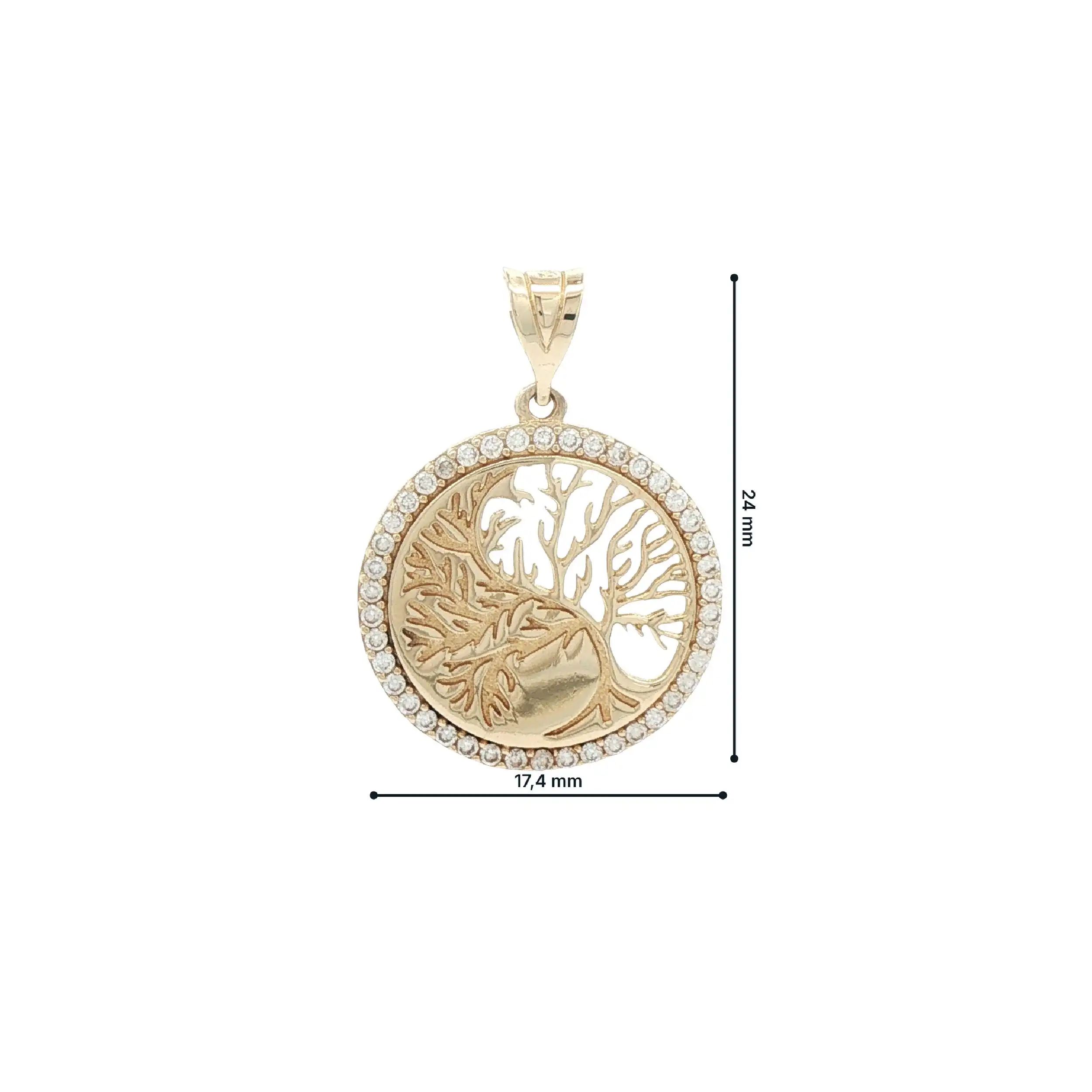 Anhänger Gelbgold mit Zirkonia