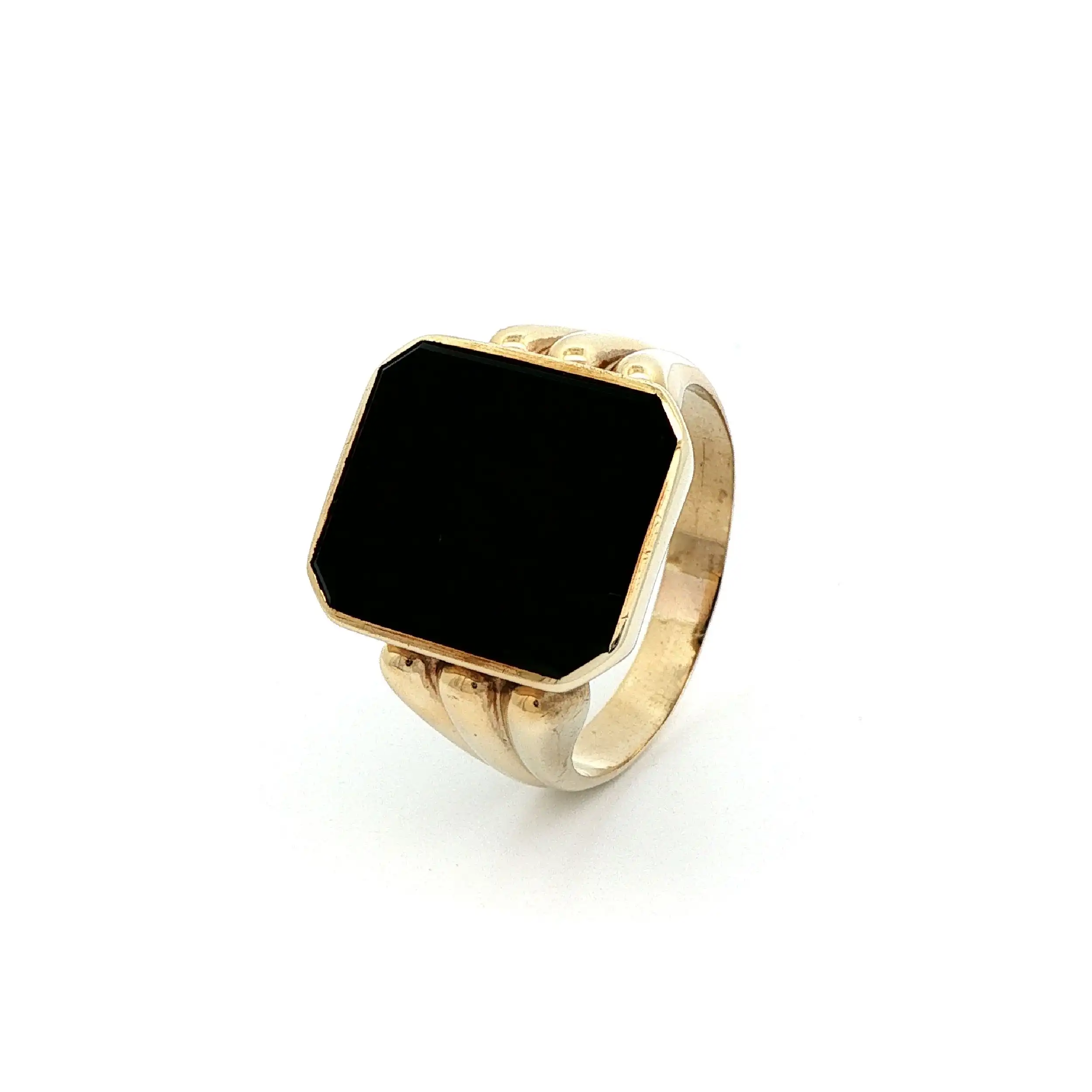 Ring Gelbgold mit Onyx