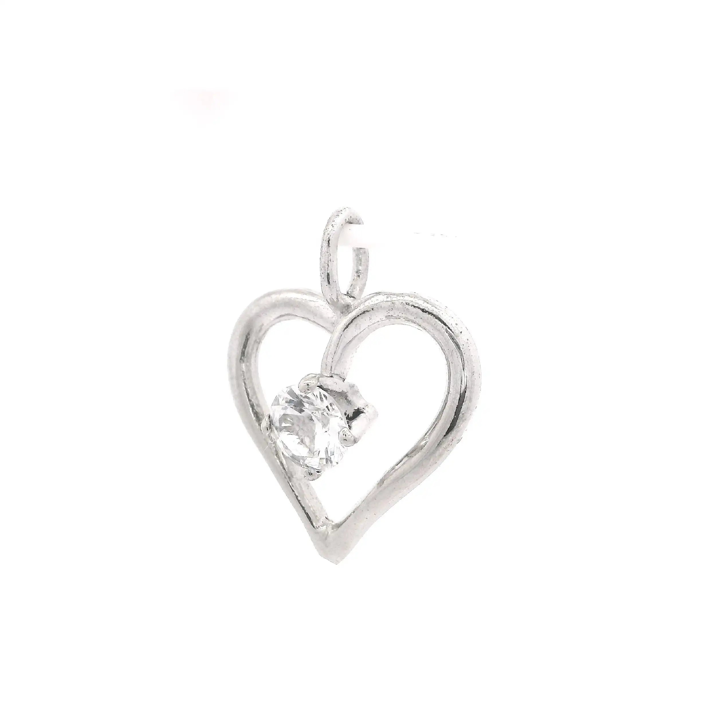 Herzanhänger Silber mit Zirkonia Herzanhänger Silber mit Zirkonia