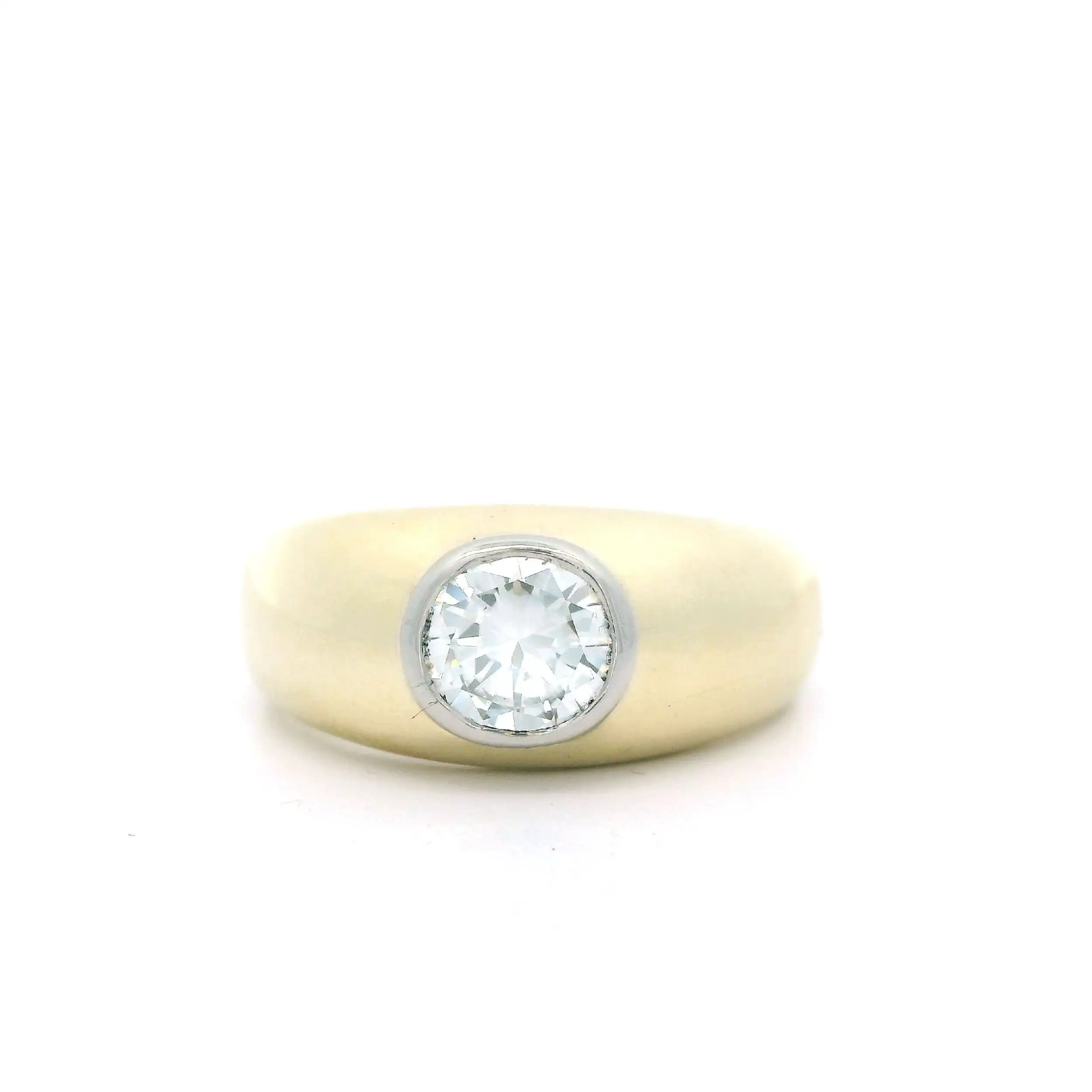 Ring Bicolor mit Brillant Ring Bicolor mit Brillant
