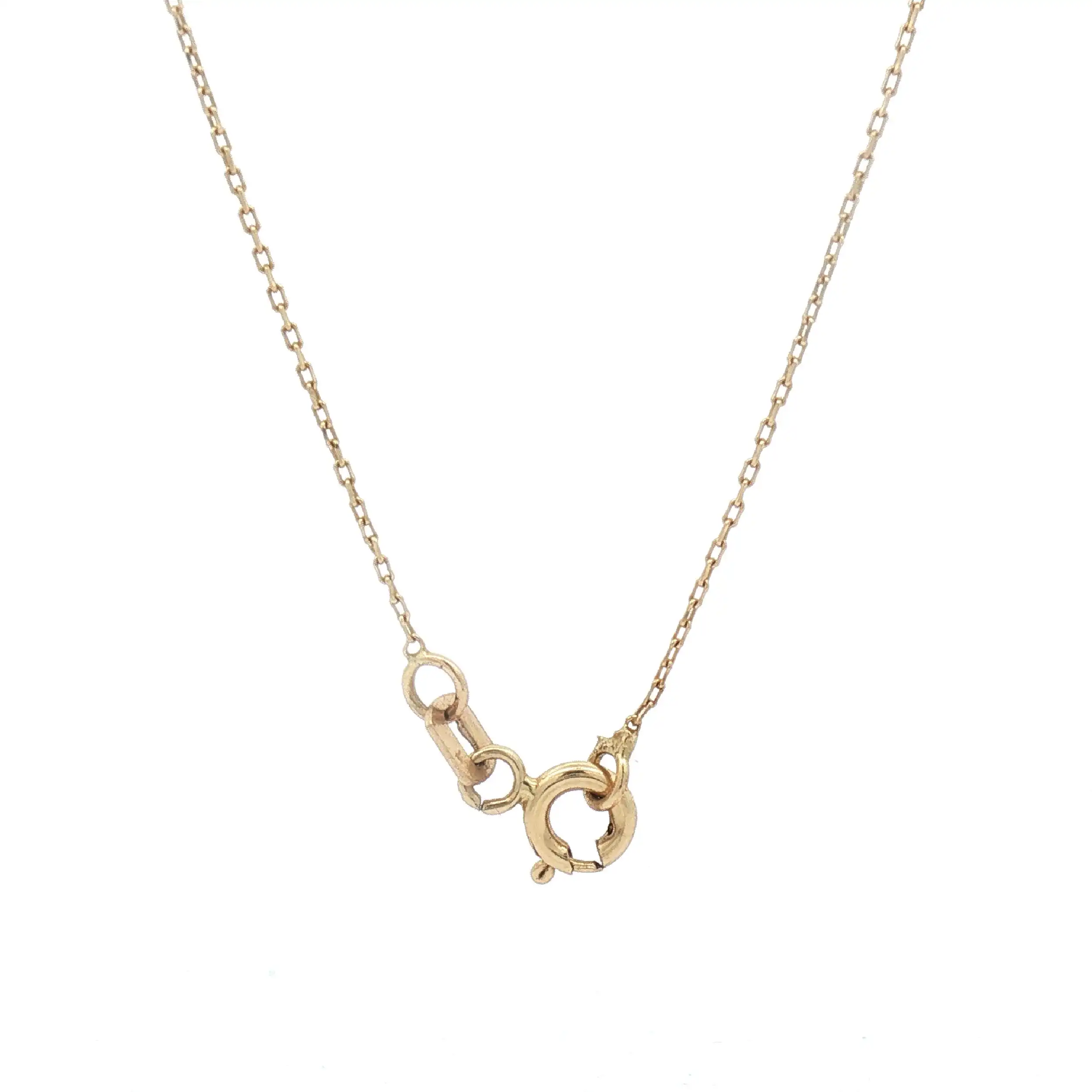 Kette Gelbgold mit Münzanhänger und Zirkonia
