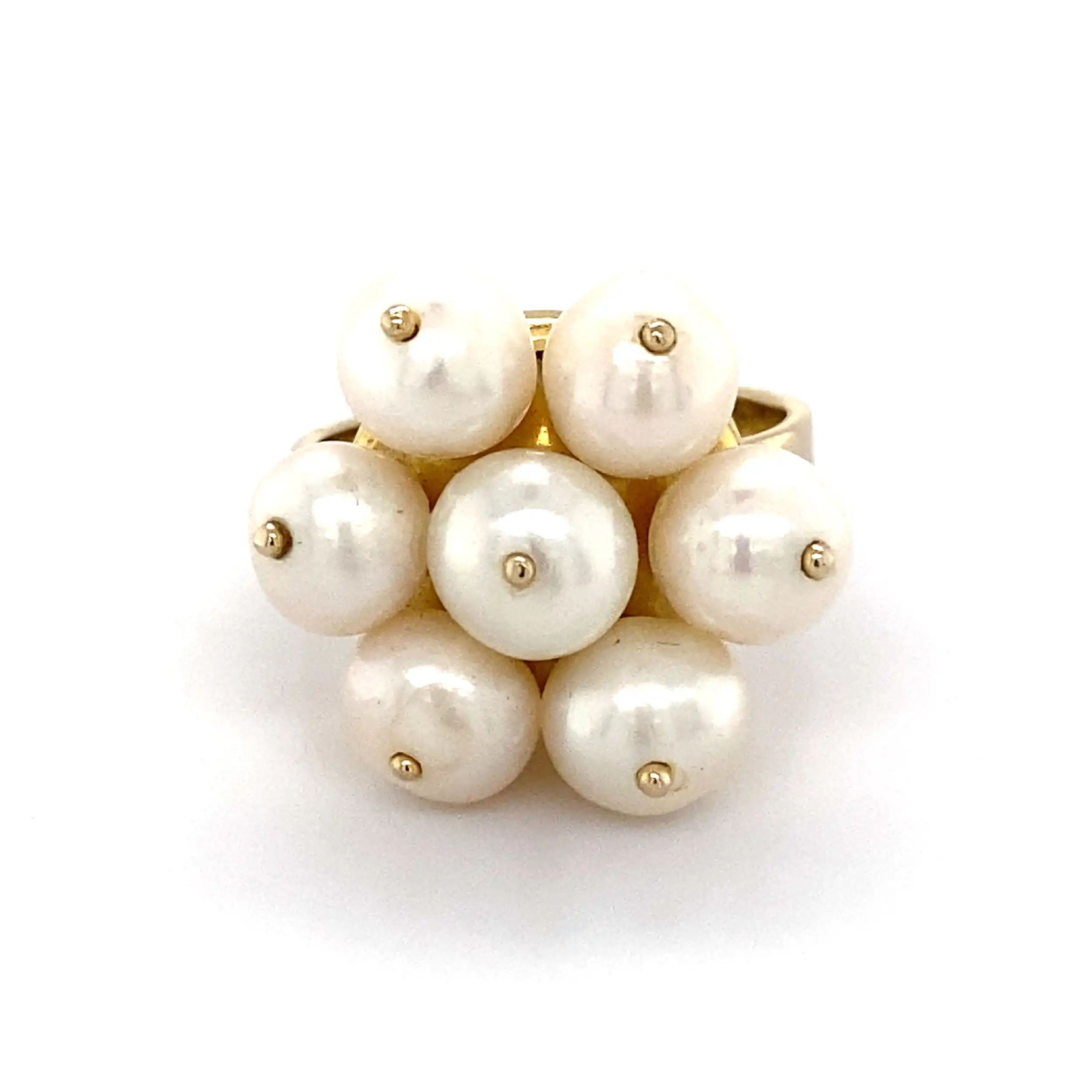 Ring Gelbgold mit Perlen Ring Gelbgold mit Perlen