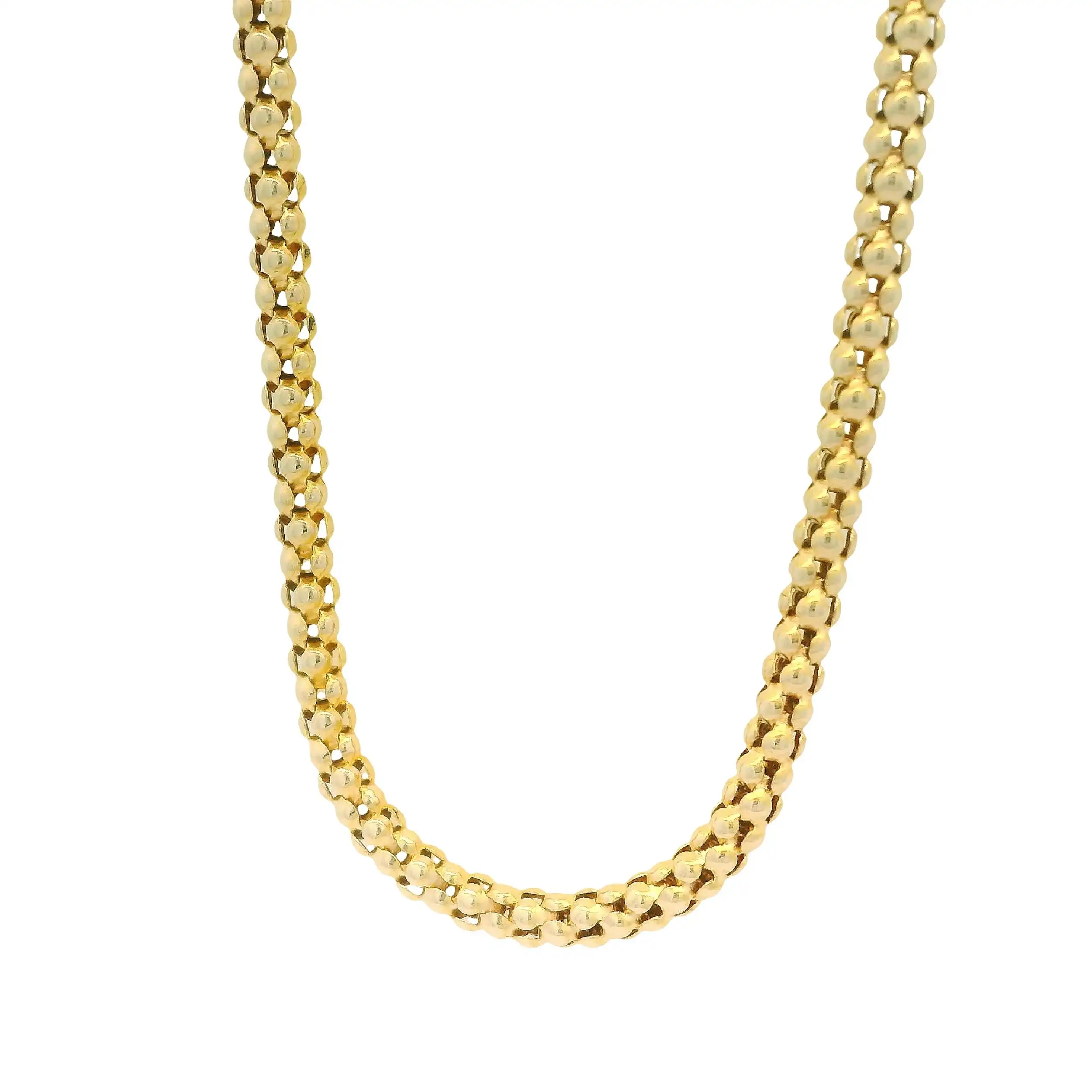 Schlauchcollier Gelbgold