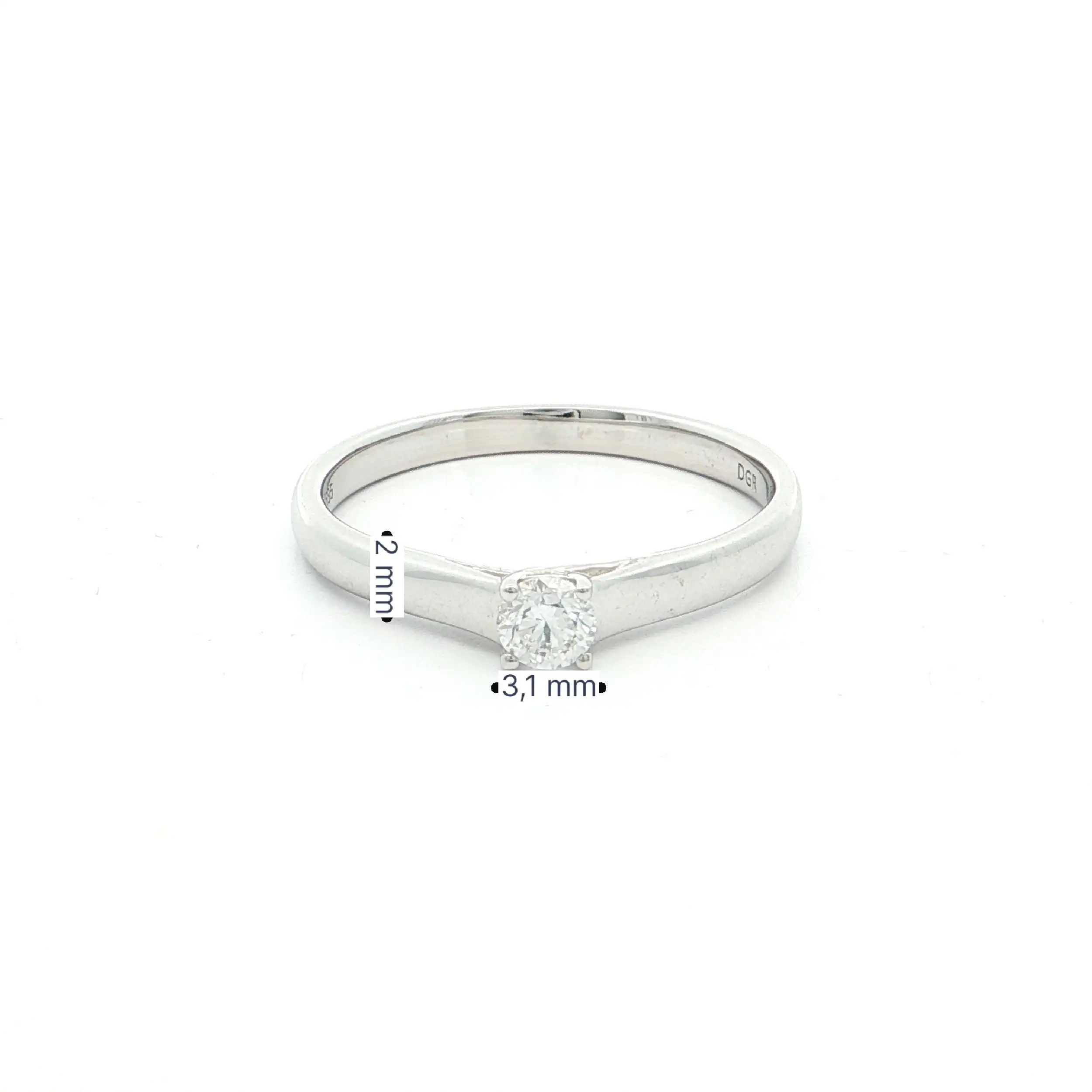 Ring Weißgold mit Brillant