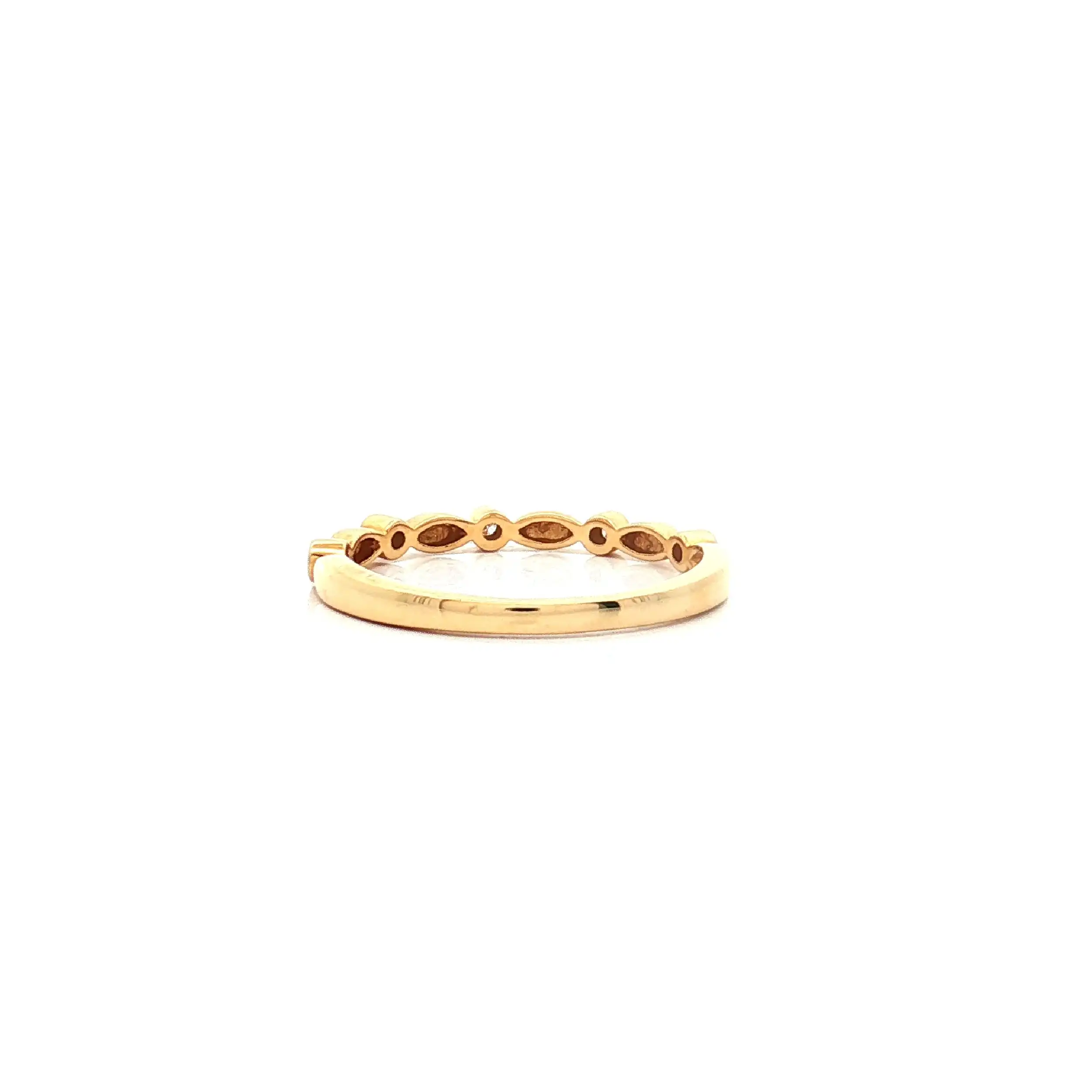 Halbmemoryring Gelbgold mit Brillanten Halbmemoryring Gelbgold mit Brillanten