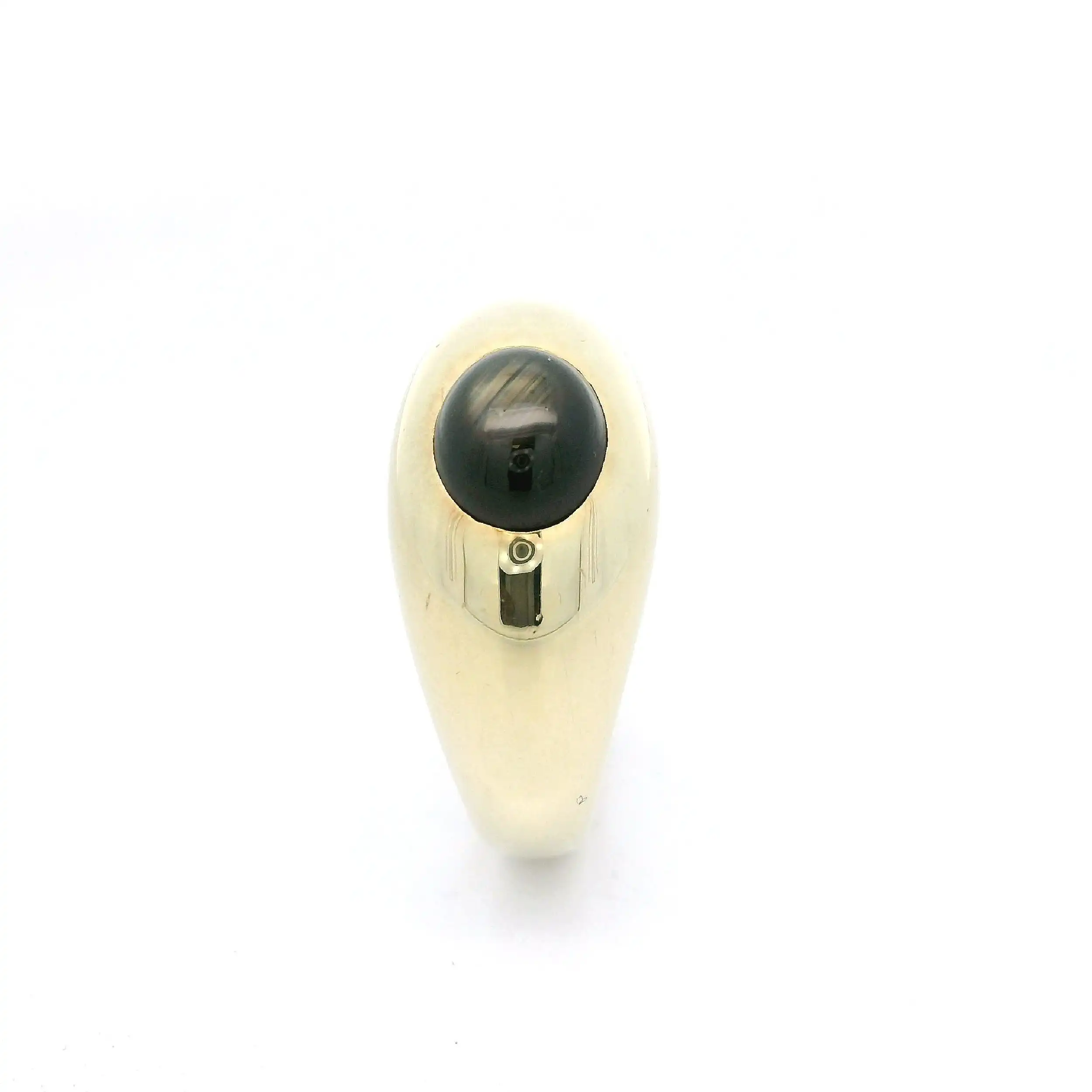 Ring Gelbgold mit dunklem Farbstein Cabochon