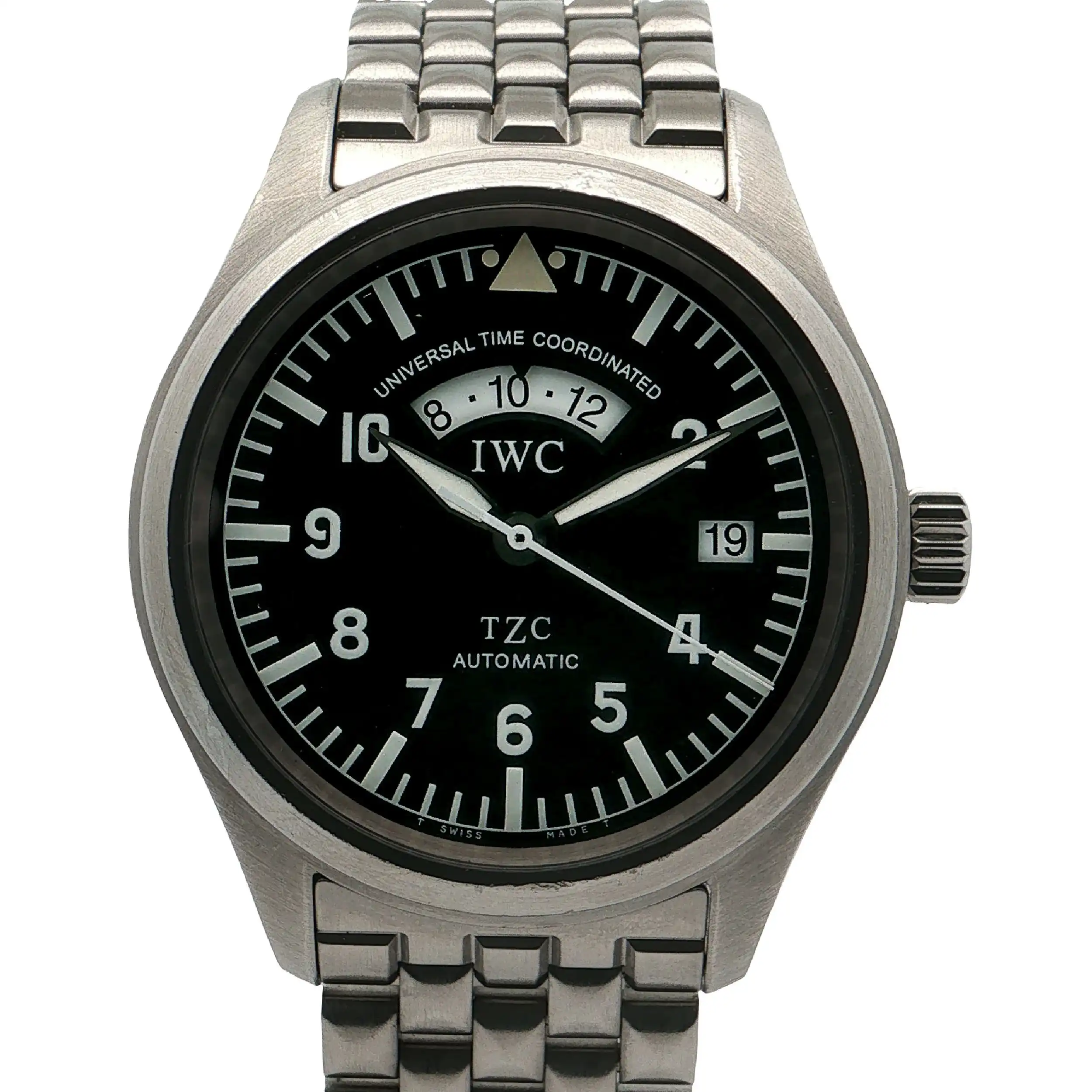 Herrenuhr IWC Spitfire UTC IW3251 Automatik aus 1998 mit Papieren und Karte Herrenuhr IWC Spitfire UTC IW3251 Automatik aus 1998 mit Papieren und Karte