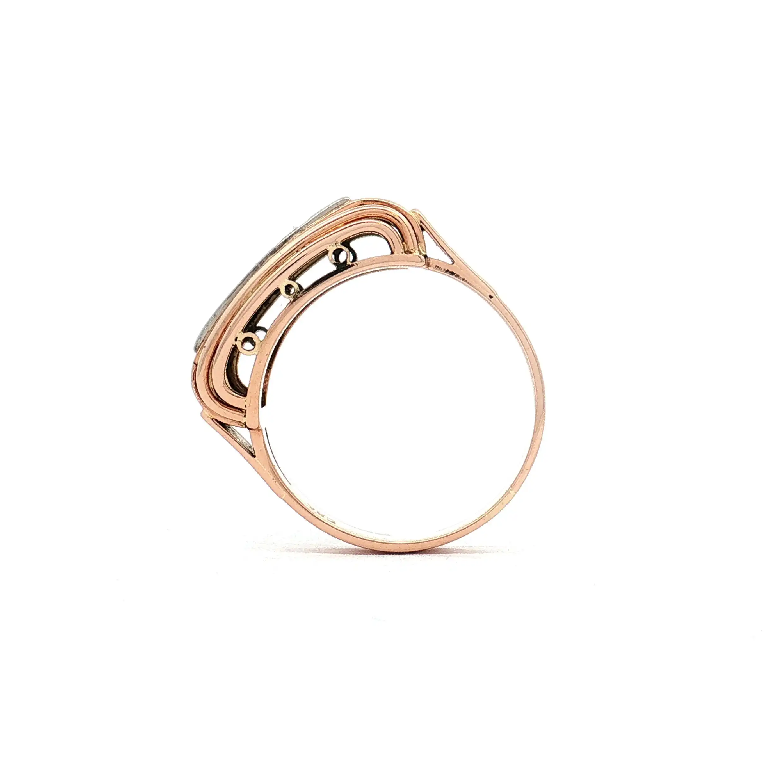 Ring Bicolor mit Brillanten