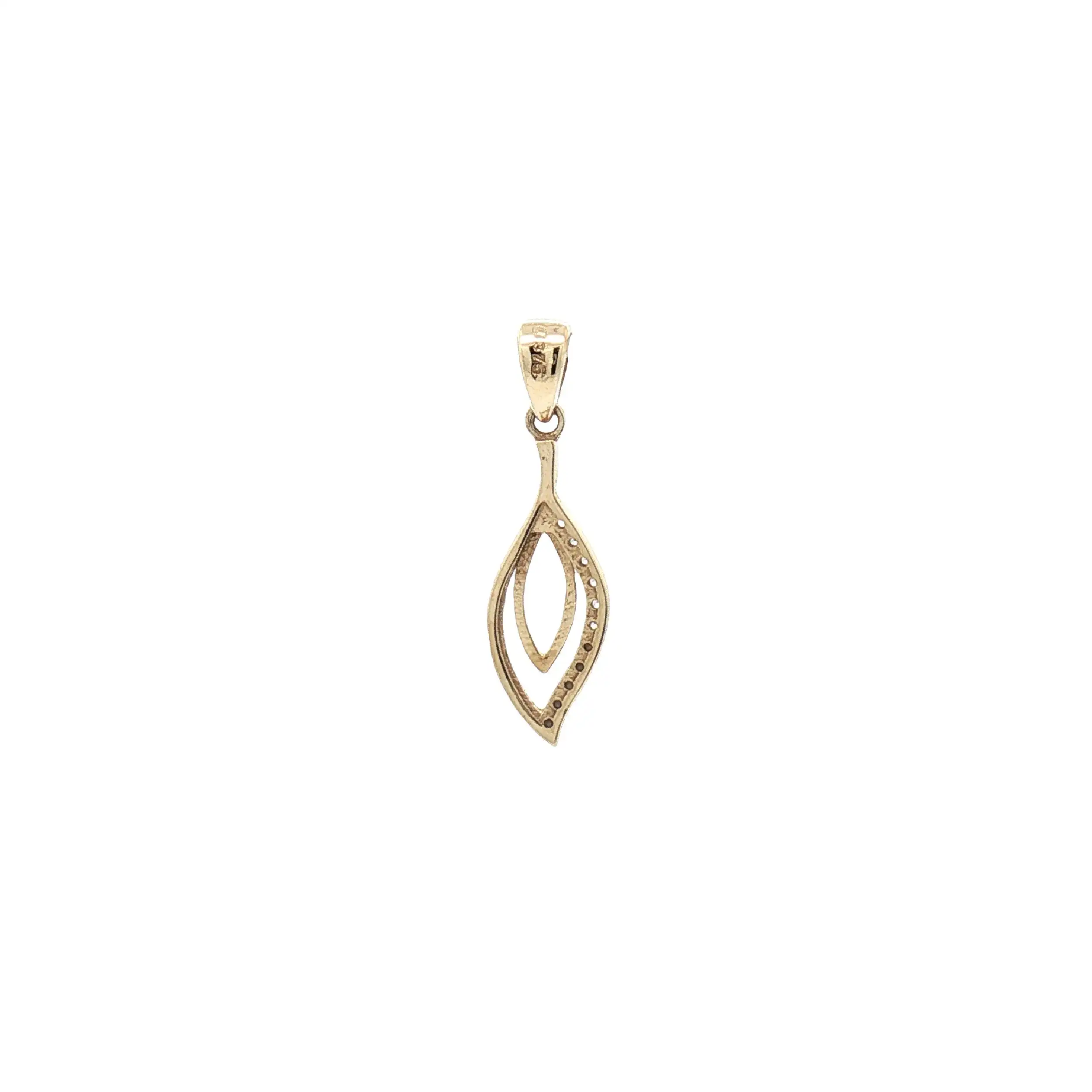 Anhänger Gelbgold mit Zirkonia Anhänger Gelbgold mit Zirkonia