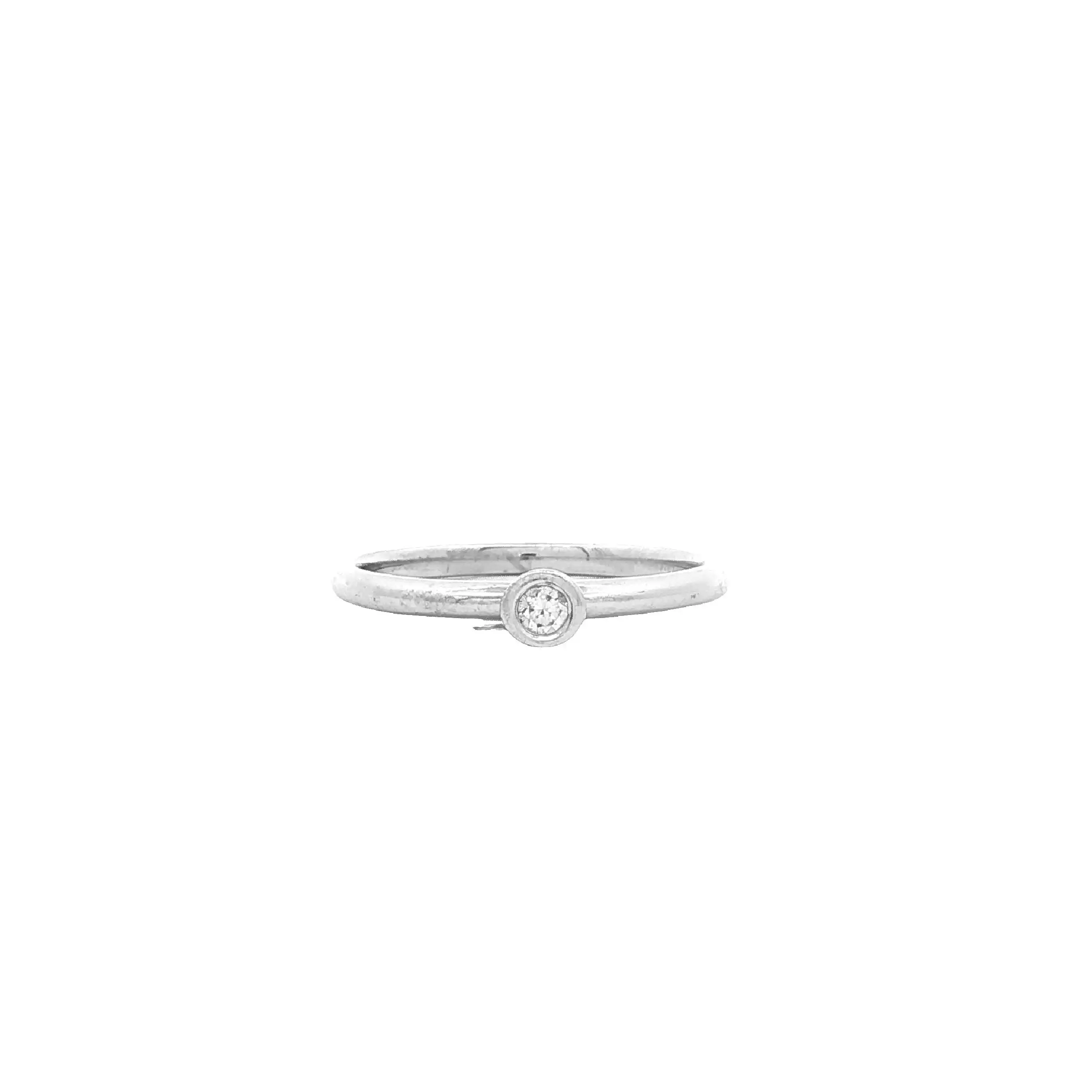 Ring Weißgold mit Solitär Brillant Ring Weißgold mit Solitär Brillant