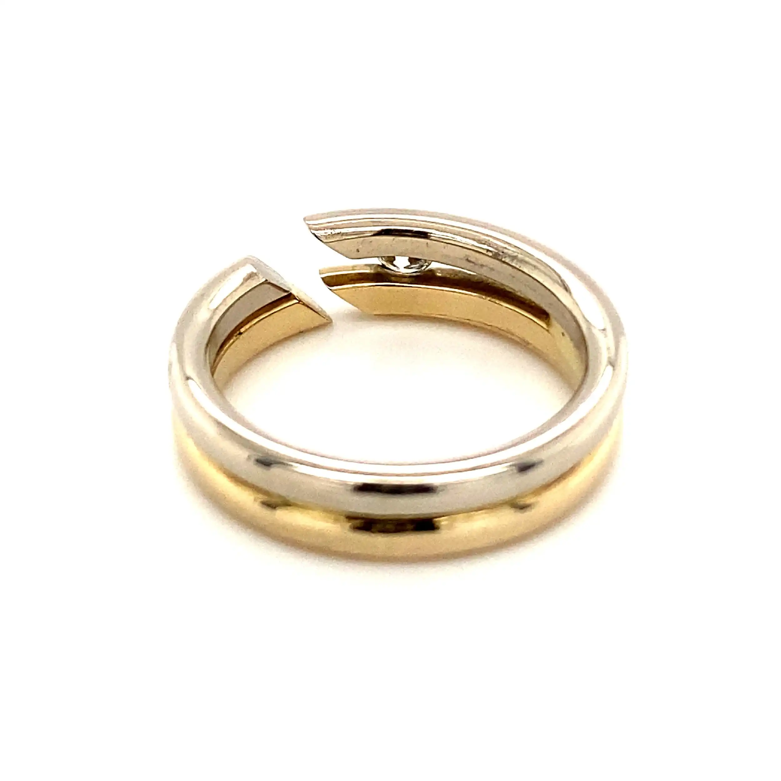 Ring Bicolor mit Brillant