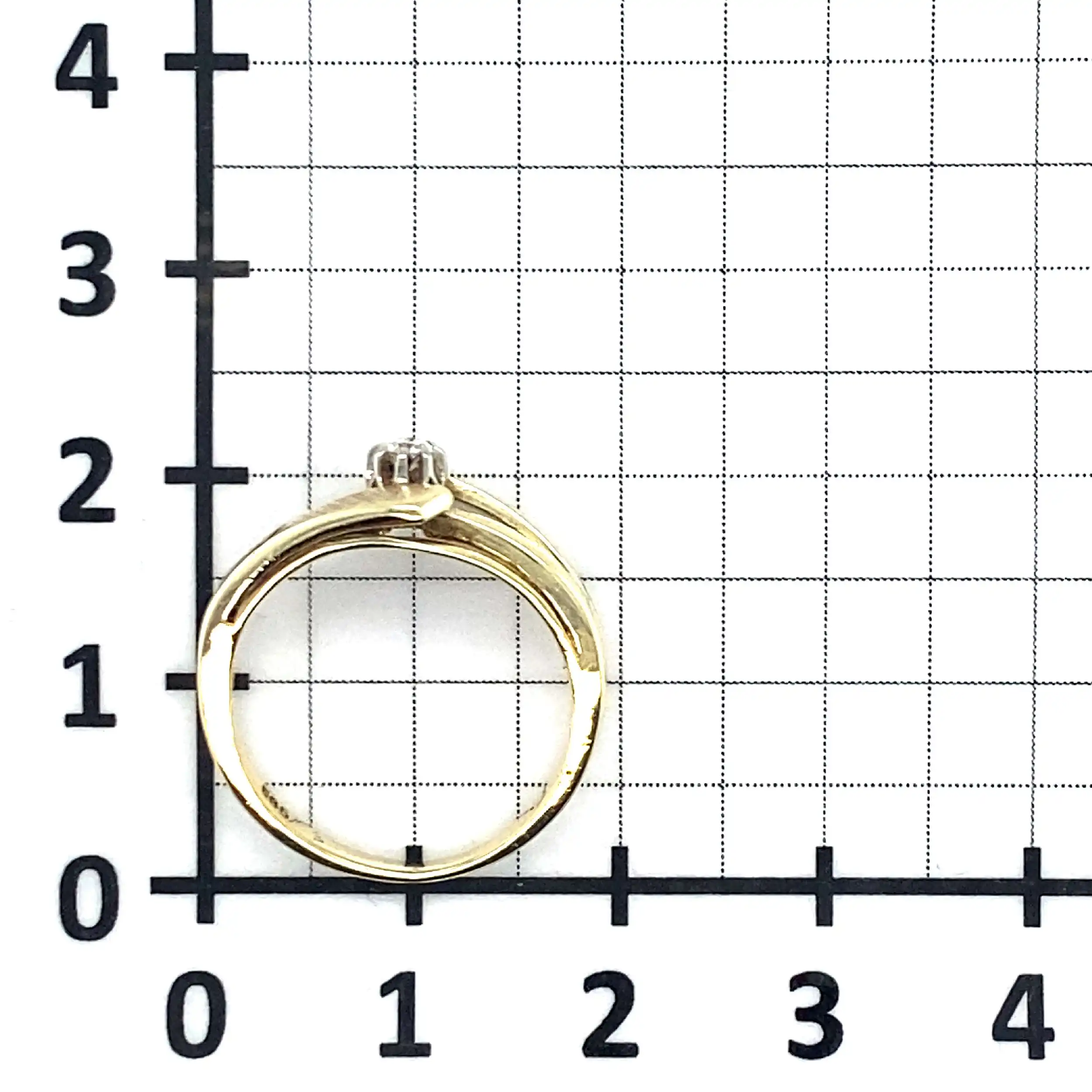 Ring Gelbgold mit Brillant Ring Gelbgold mit Brillant