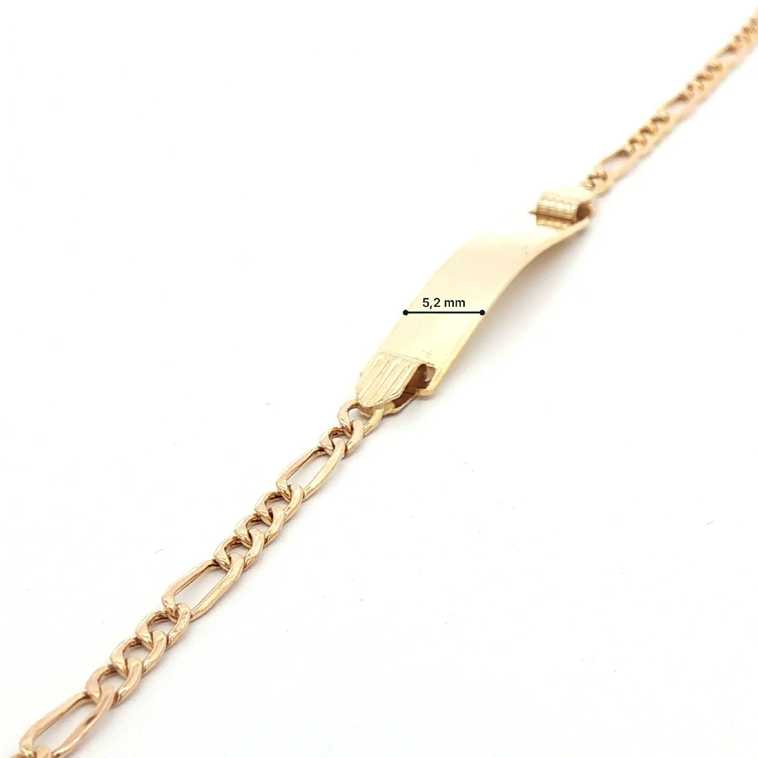 Kinderidentarmband Gelbgold