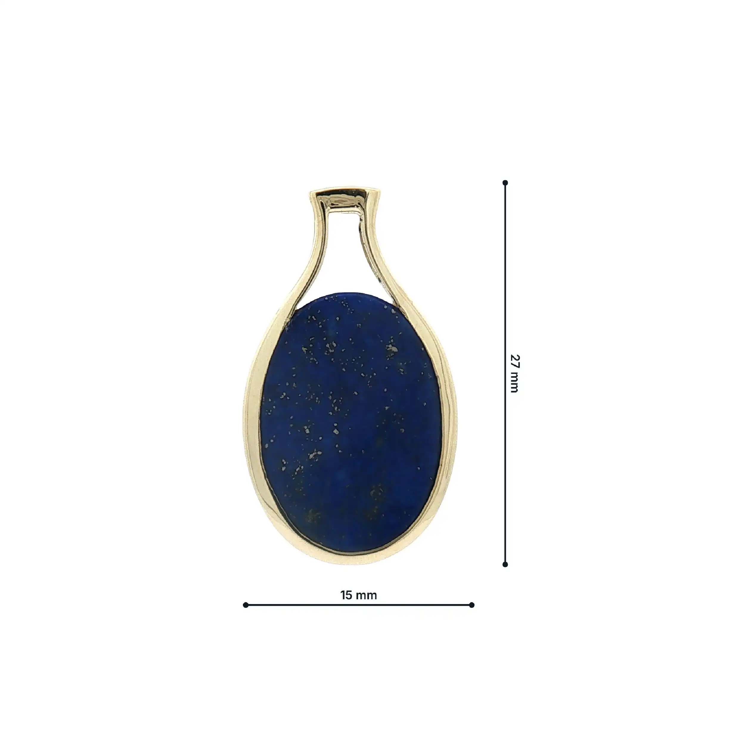 Anhänger Gelbgold mit Lapislazuli