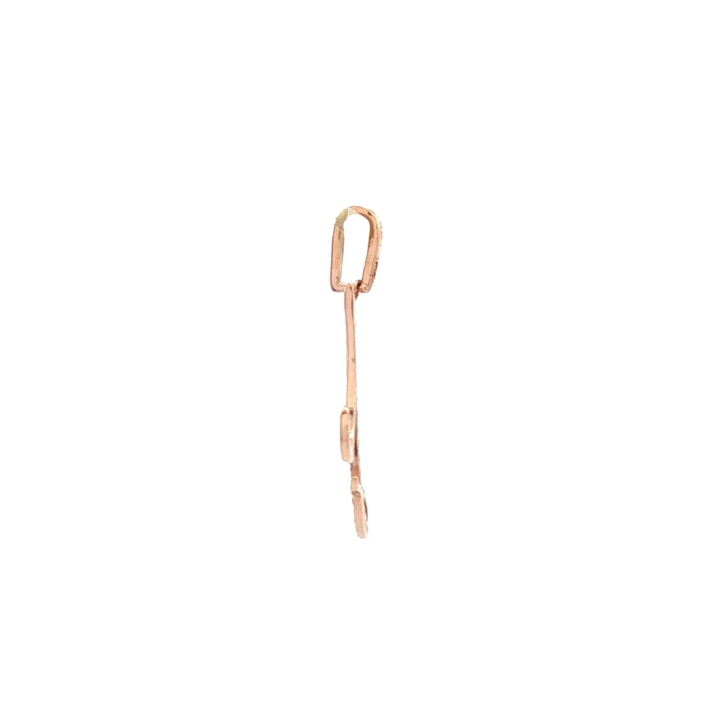 Anhänger Rotgold Buchstabe "A" mit Zirkonia
