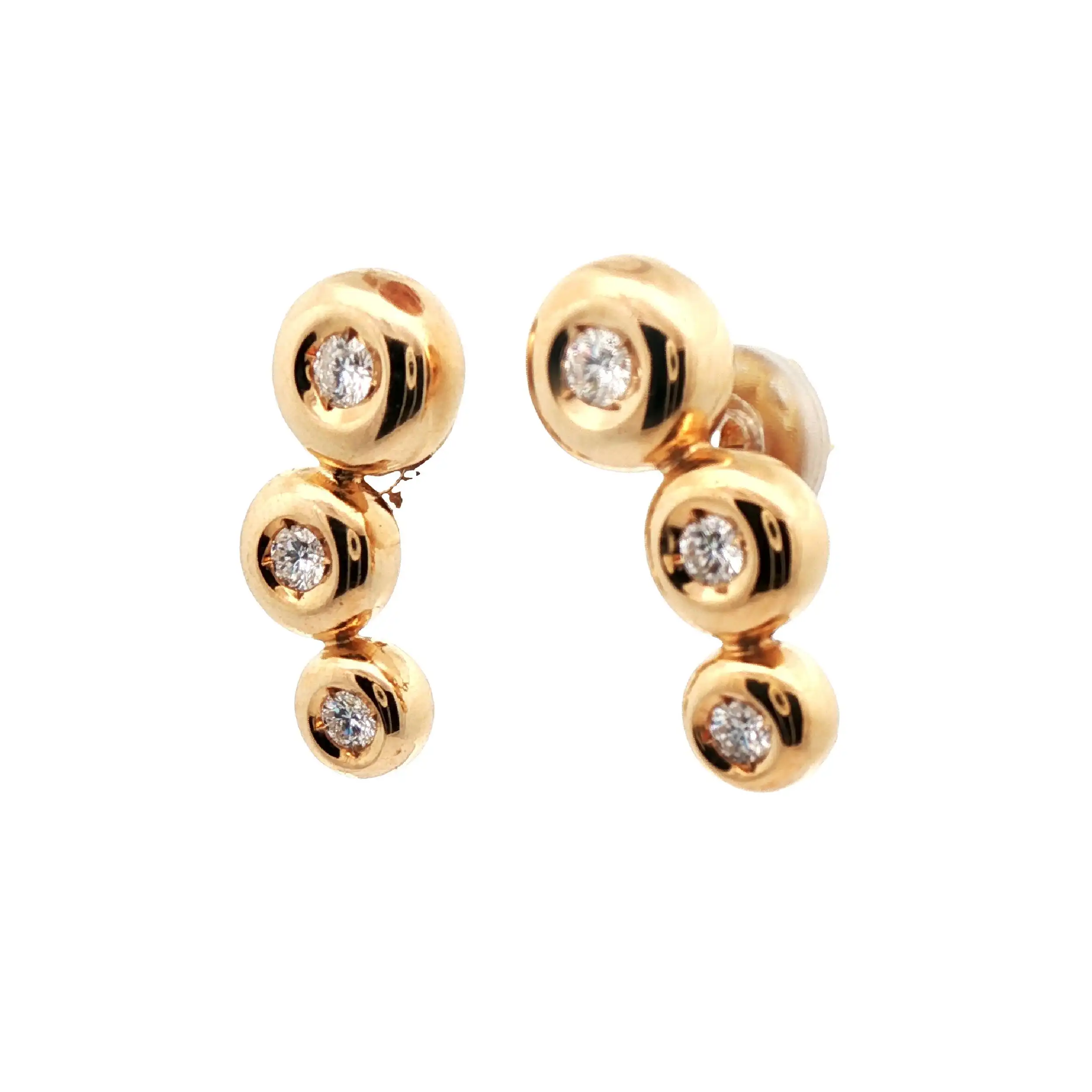 Ohrstecker Gelbgold mit Brillanten Ohrstecker Gelbgold mit Brillanten